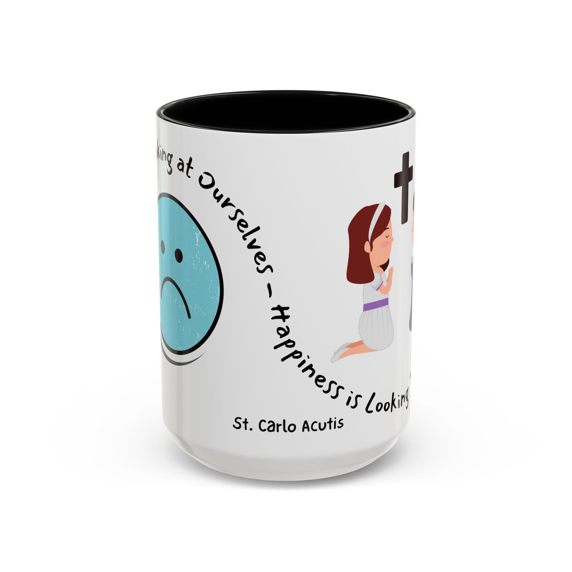 St. Carlo Acutis 'Happiness' Kids Accent Mug