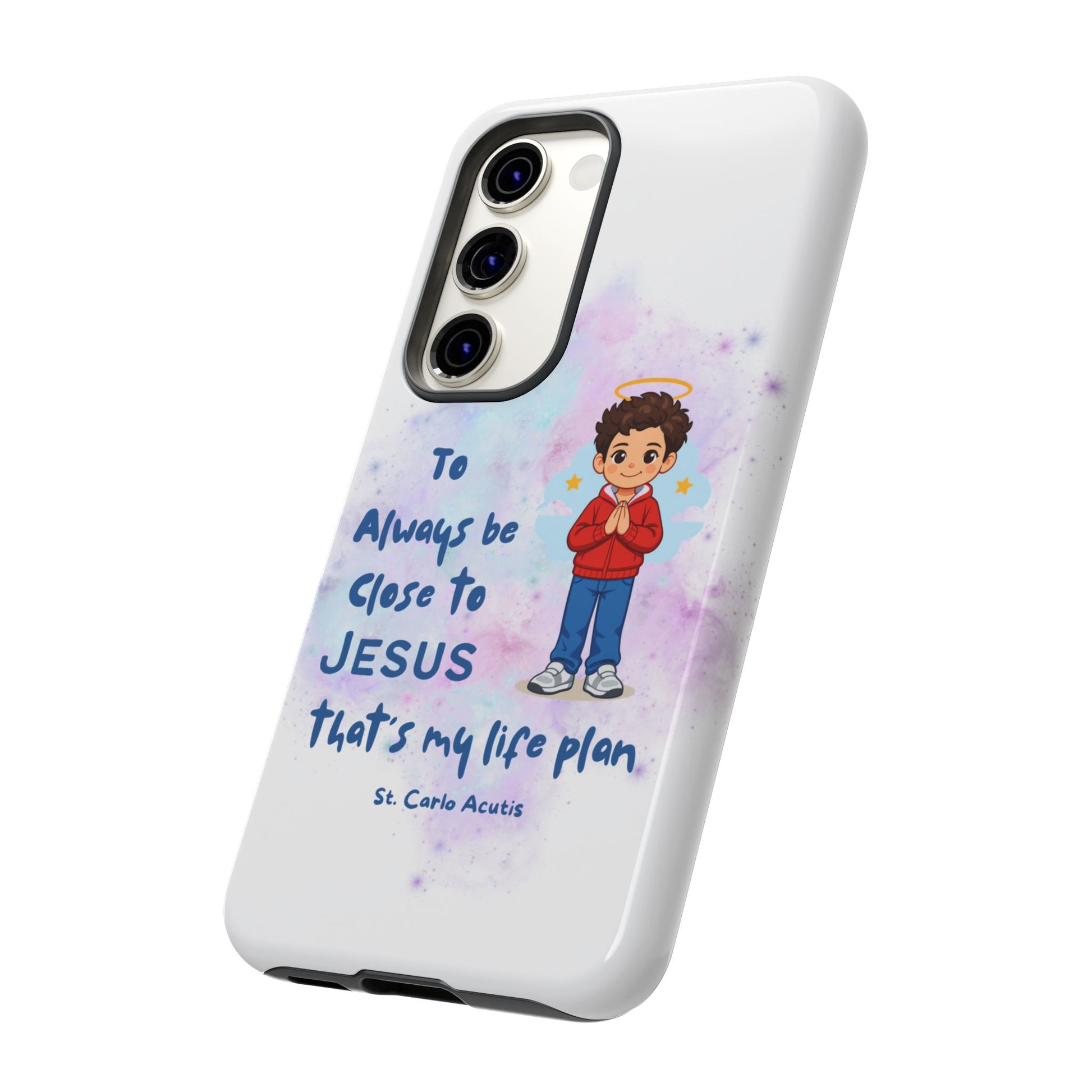 St. Carlo Acutis Kids/Teens 'Close to Jesus' Tough Phone Case