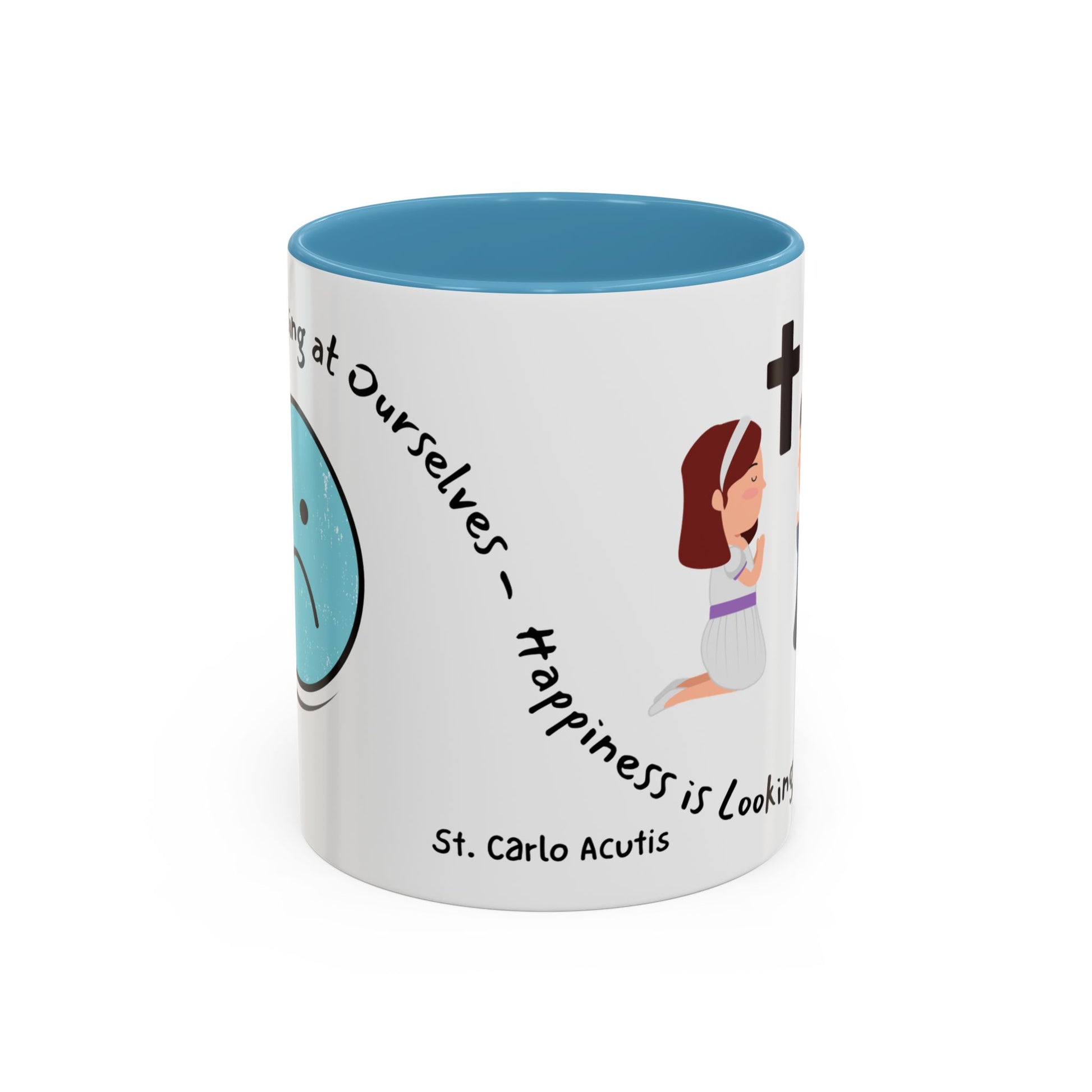 St. Carlo Acutis 'Happiness' Kids Accent Mug