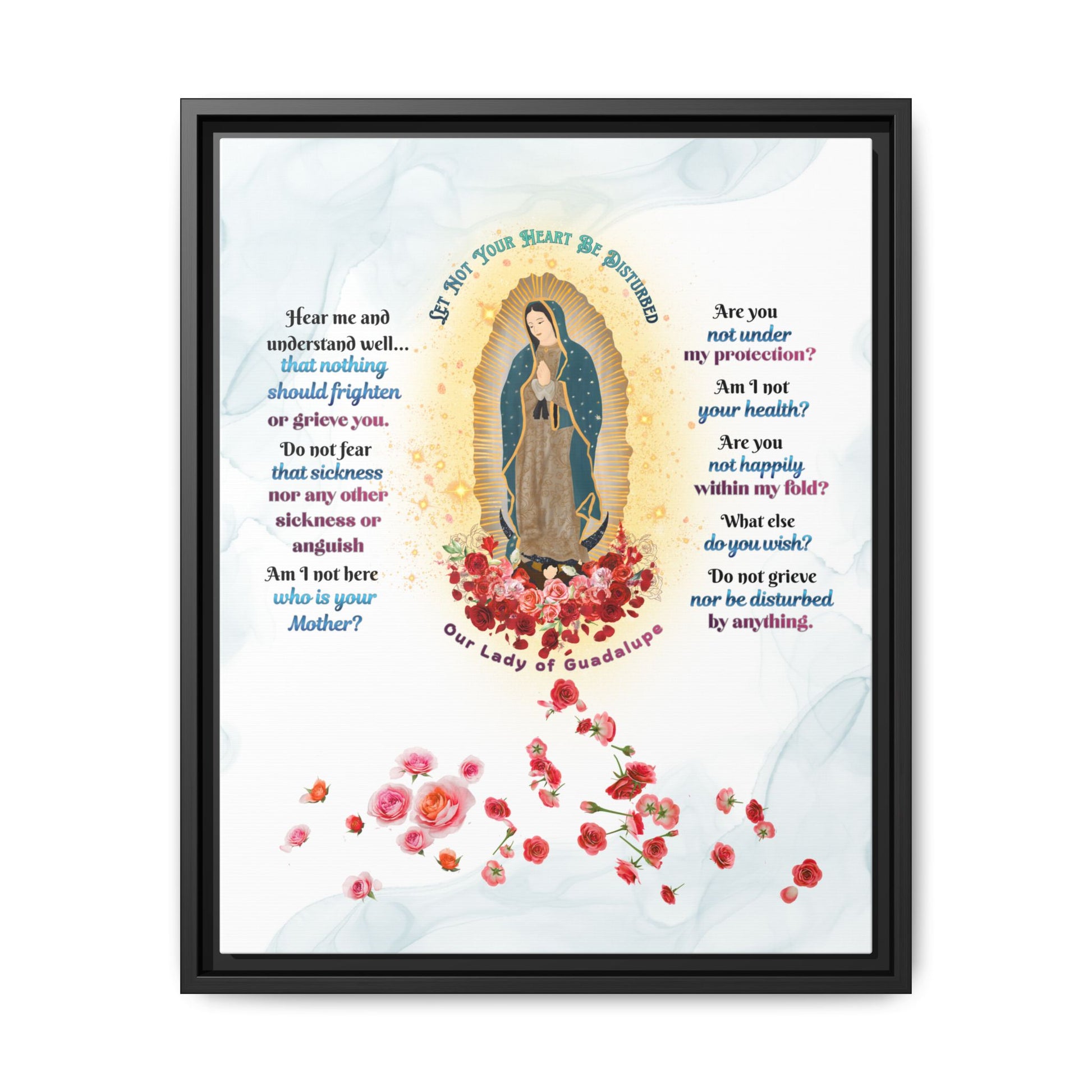 Our Lady of Guadalupe Matte Canvas, Framed (Multi-color)