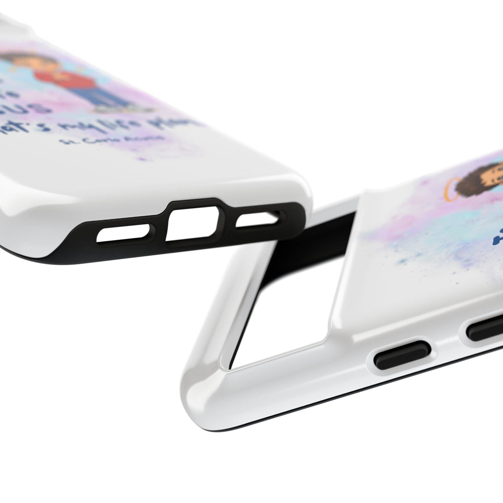 St. Carlo Acutis Kids/Teens 'Close to Jesus' Tough Phone Case