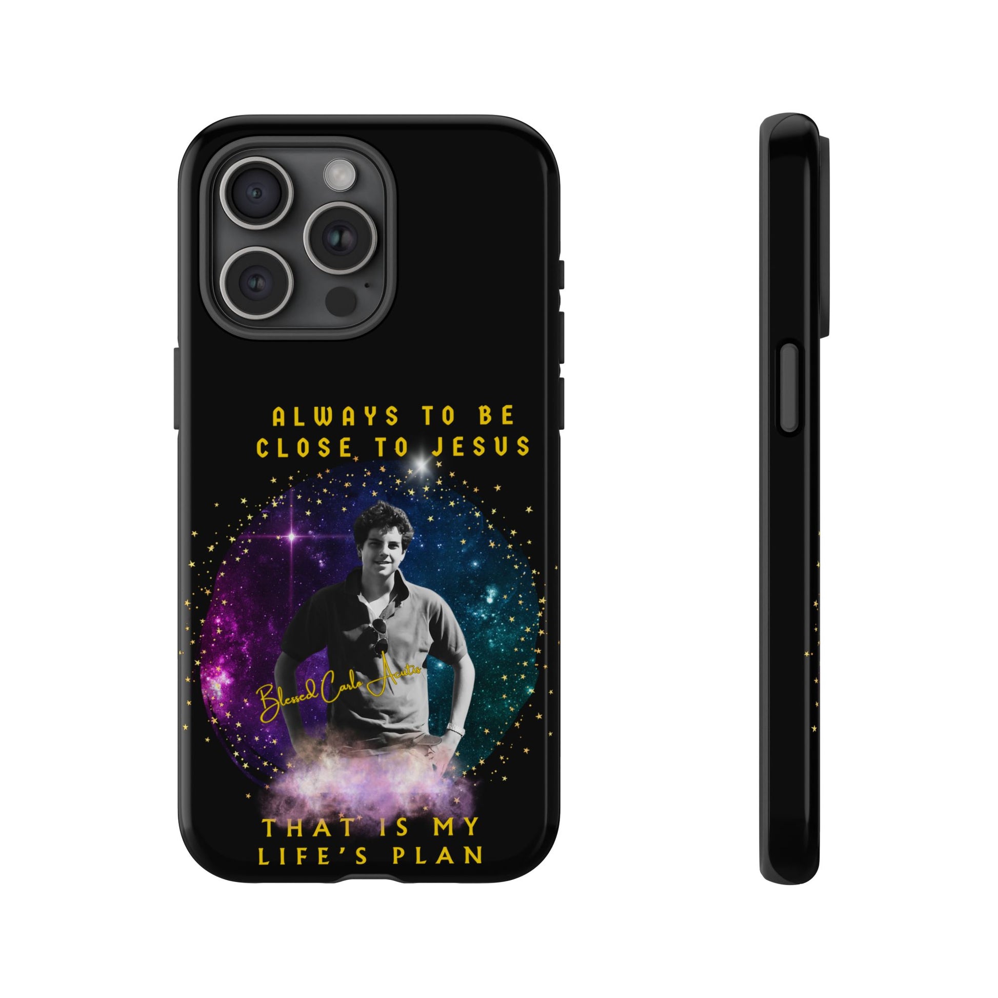 Blessed Carlo Acutis Tough Phone Cases Black
