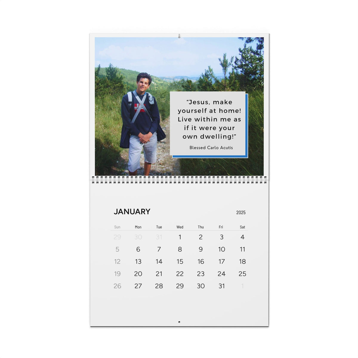 Blessed Carlo Acutis Quotes Calendar (2025)