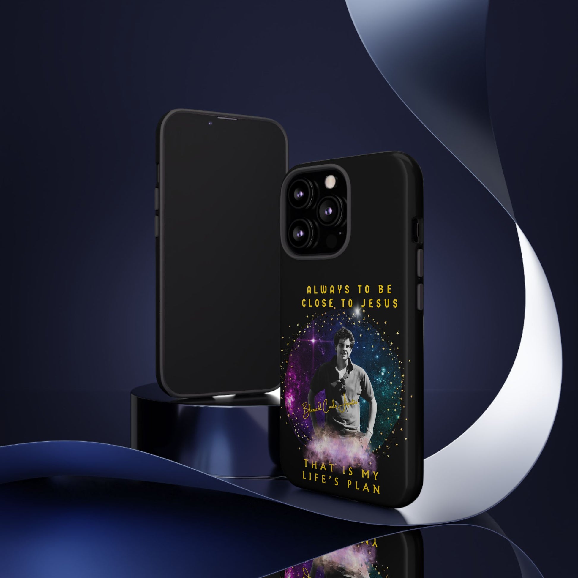 Blessed Carlo Acutis Tough Phone Cases Black