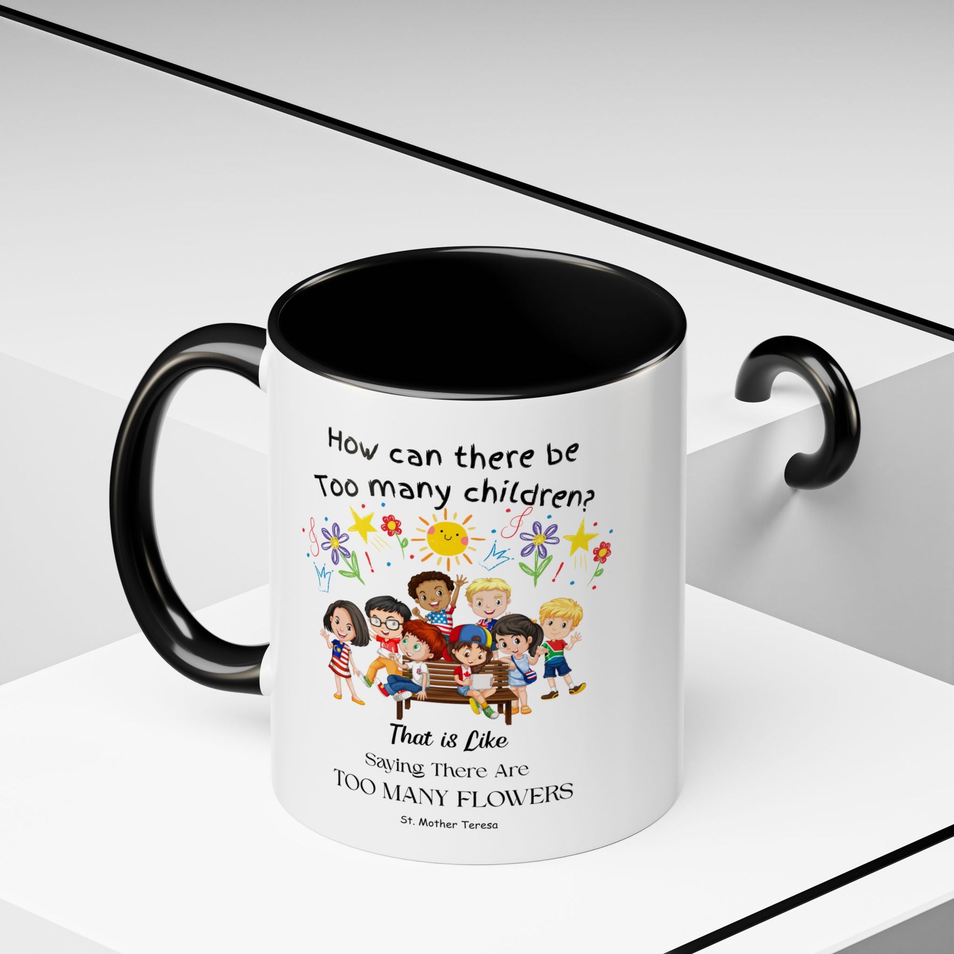 St. Mother Teresa  Flowers Kids Mug