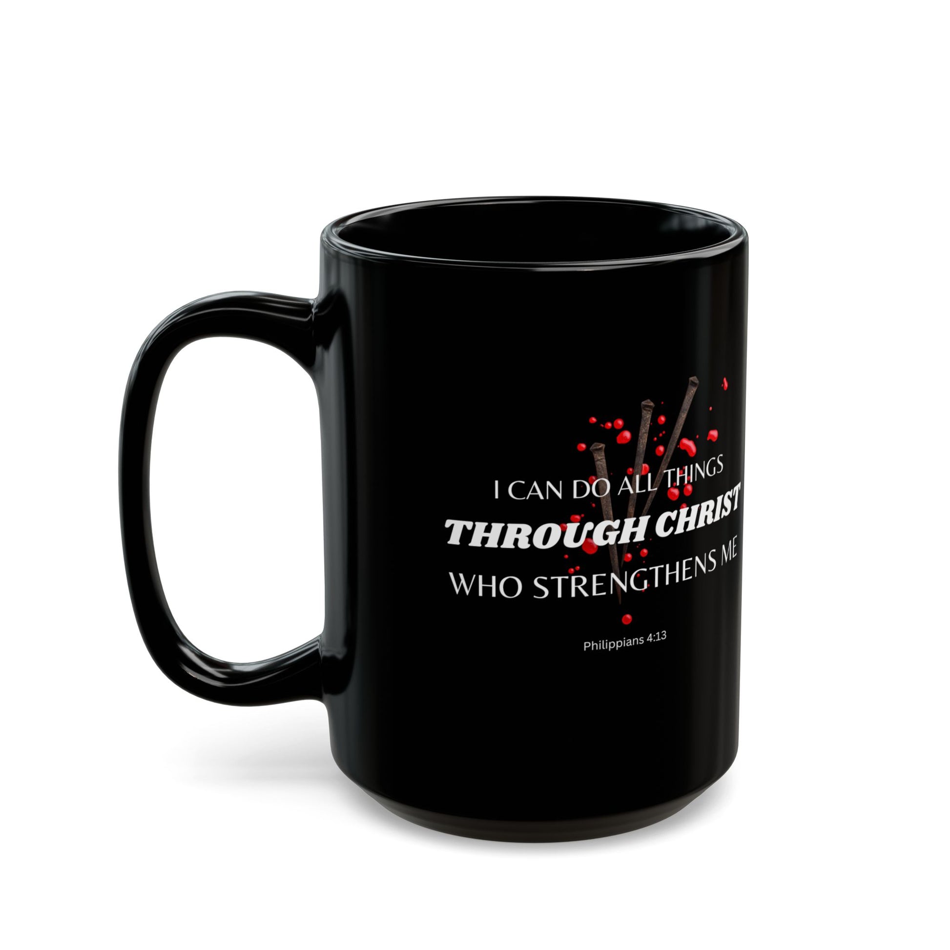 Philippians 4:13 Christ Strengthens Me Catholic Mug (11oz, 15oz)