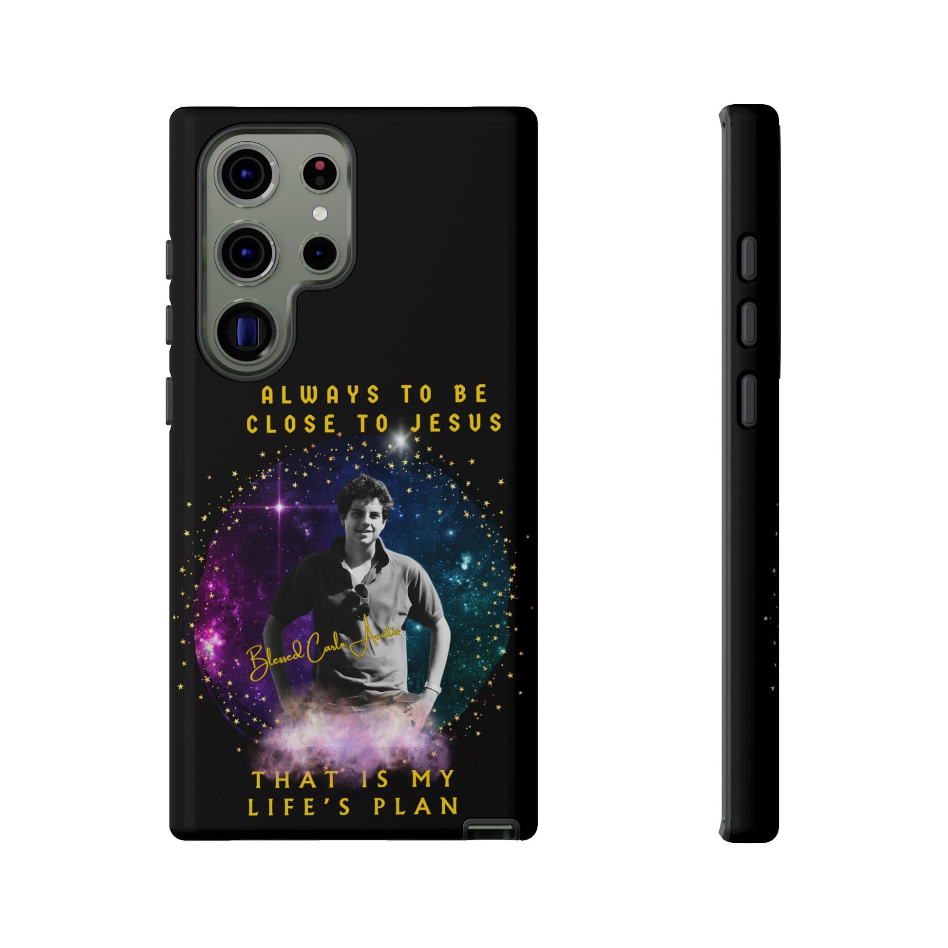 Blessed Carlo Acutis Tough Phone Cases Black