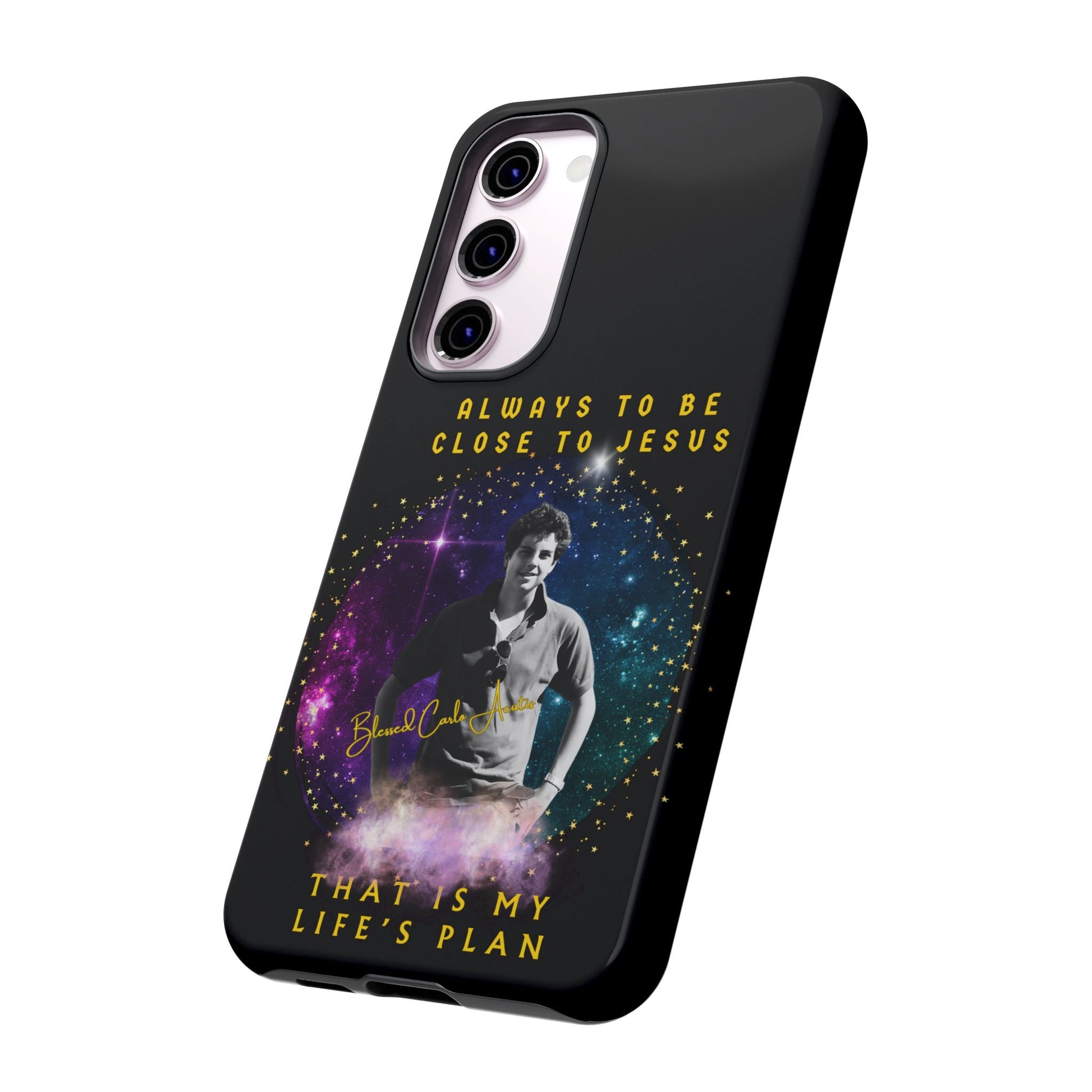 Blessed Carlo Acutis Tough Phone Cases Black