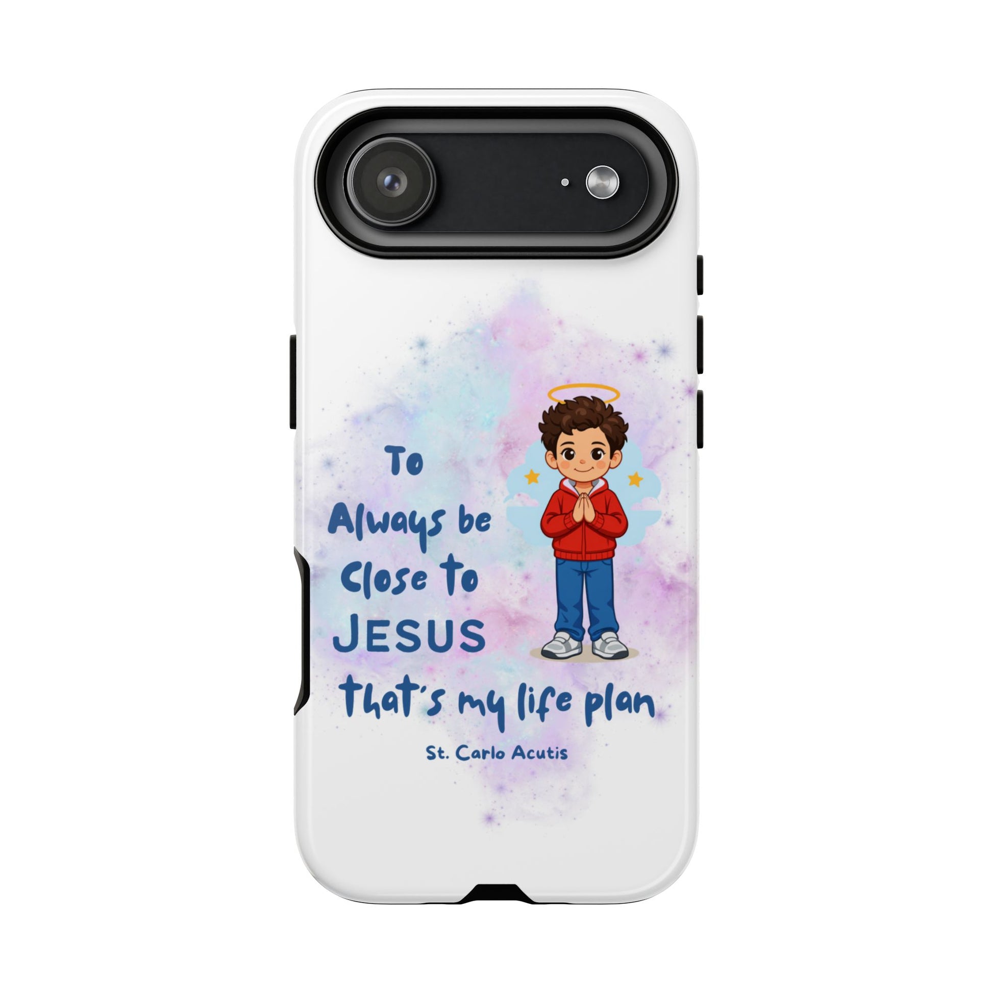 St. Carlo Acutis Kids/Teens 'Close to Jesus' Tough Phone Case