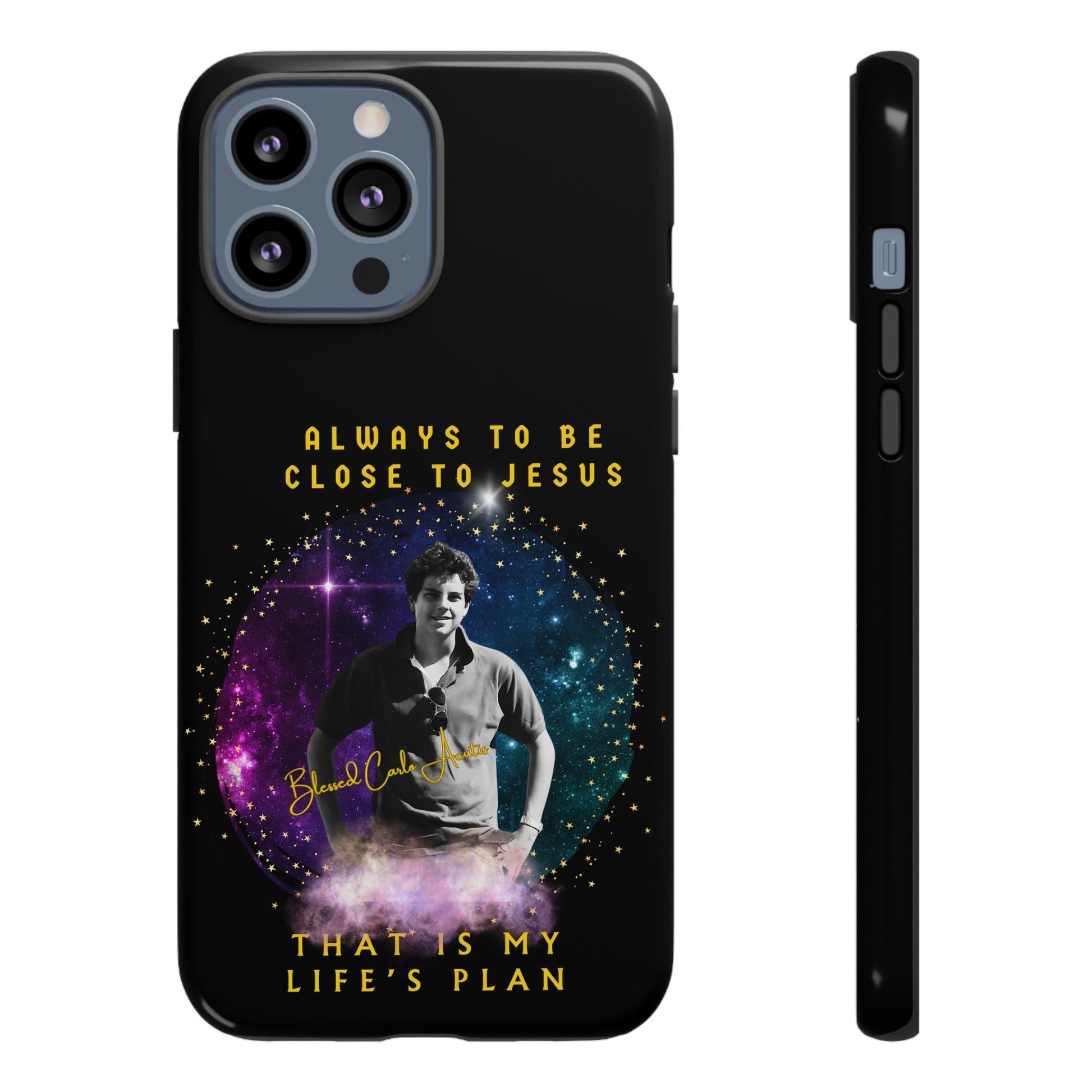 Blessed Carlo Acutis Tough Phone Cases Black