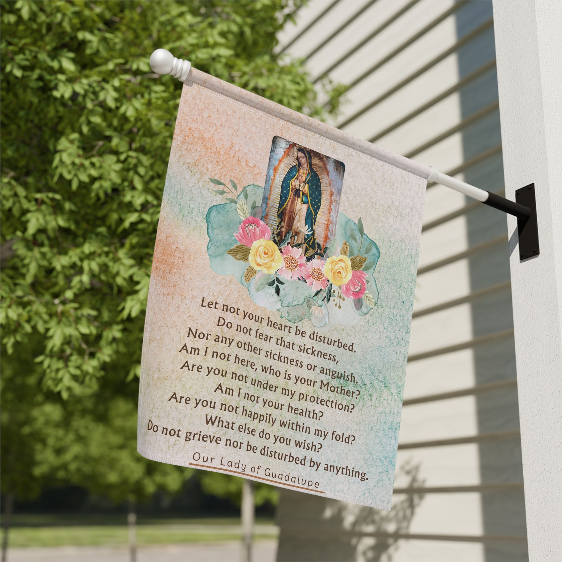 Our Lady of Guadalupe Garden Flag