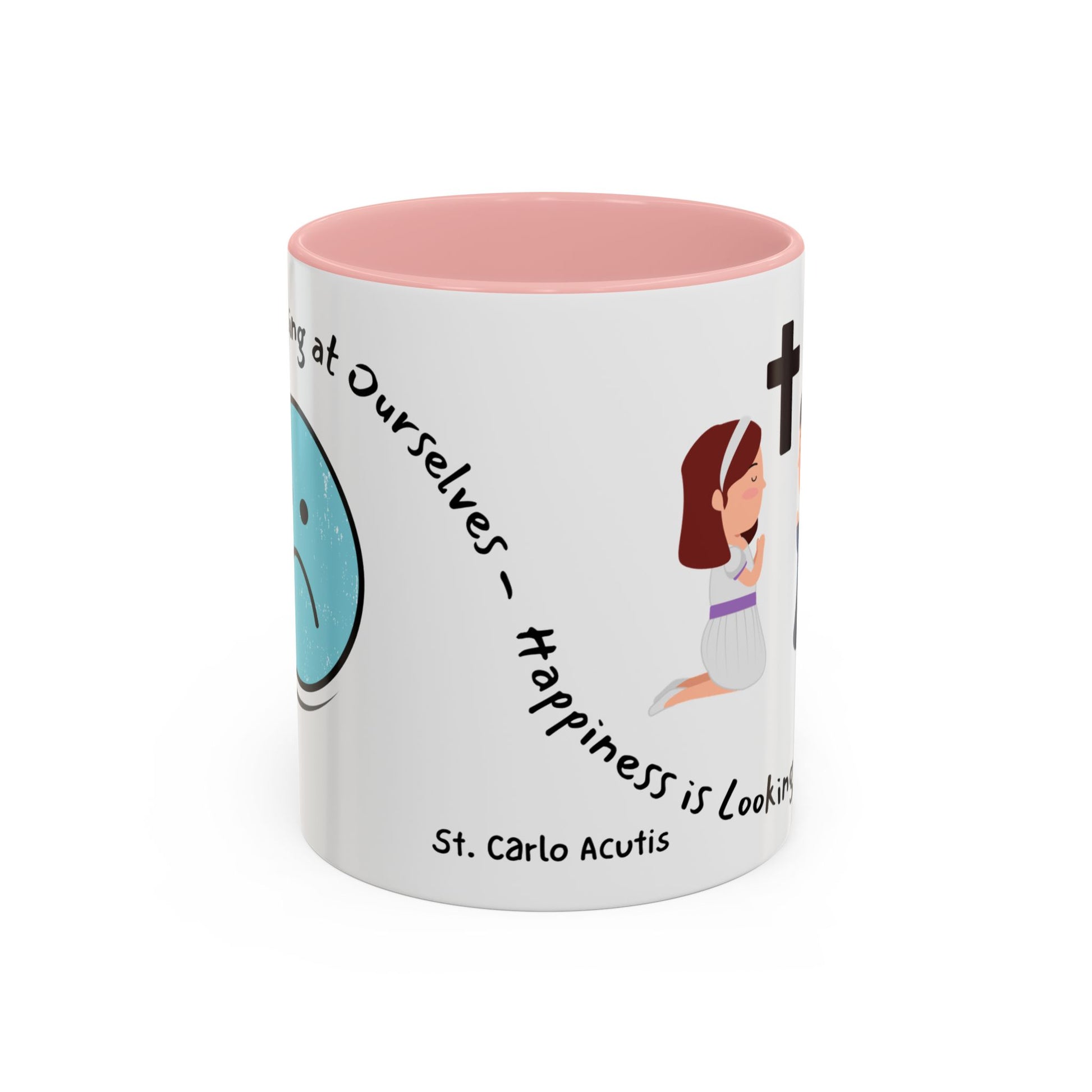 St. Carlo Acutis 'Happiness' Kids Accent Mug