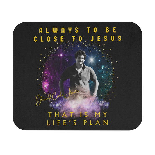 Blessed Carlo Acutis 'Close To Jesus' Mouse Pad