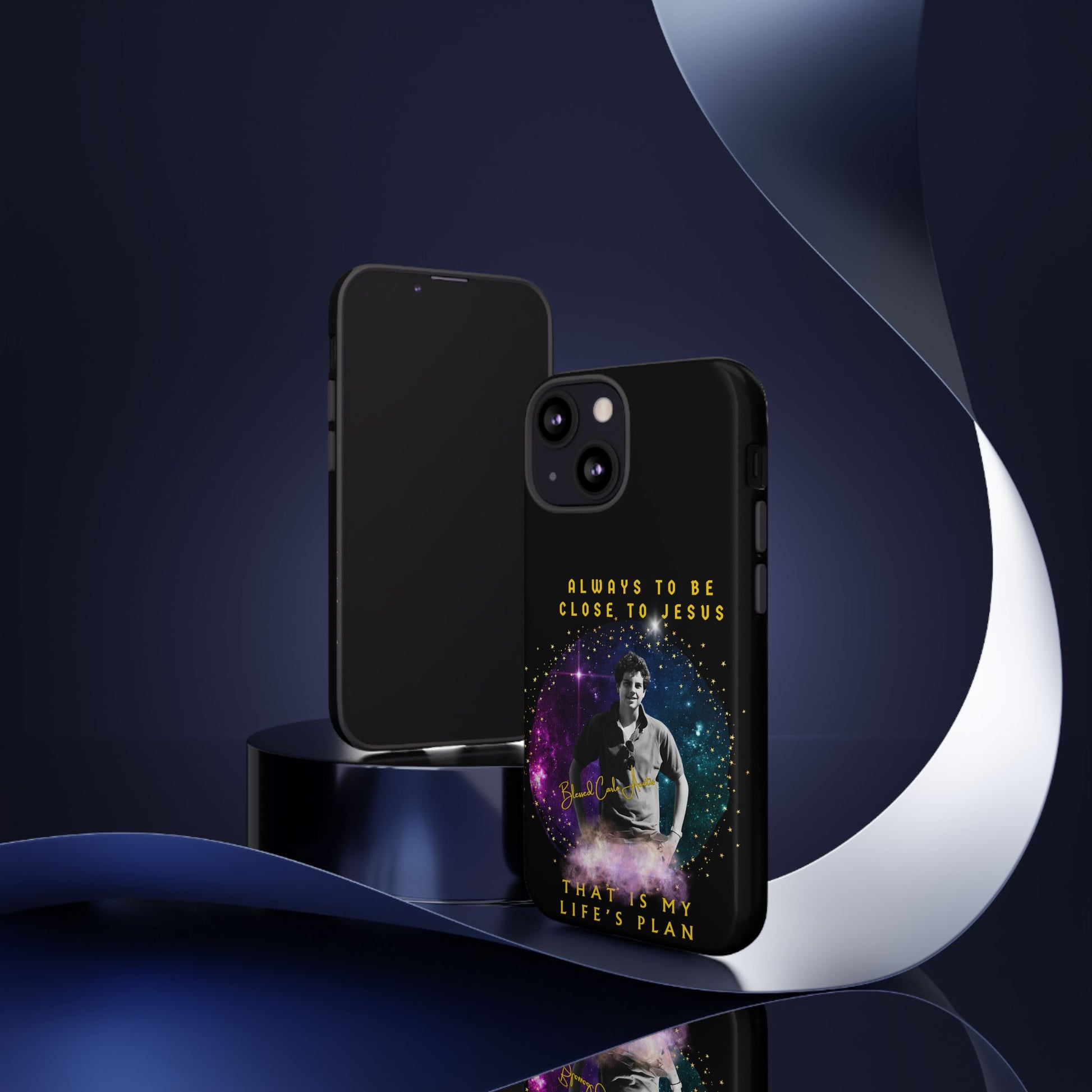 Blessed Carlo Acutis Tough Phone Cases Black
