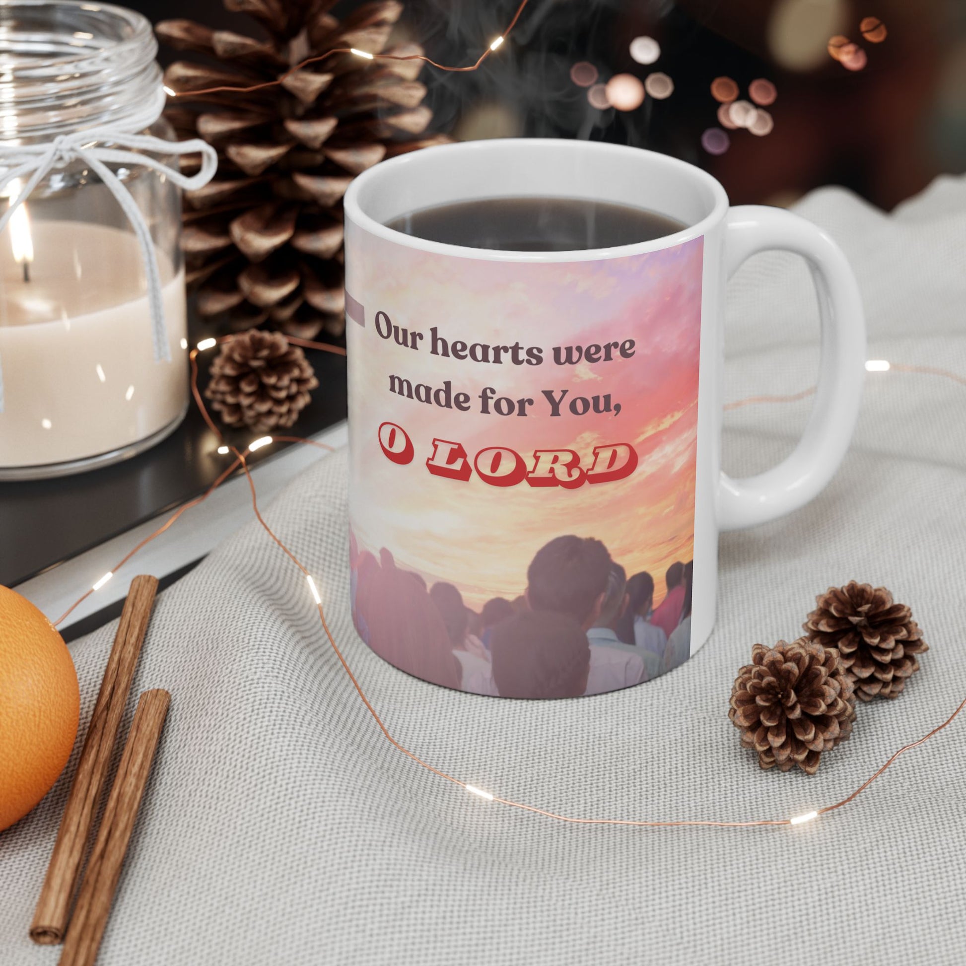 St. Augustine Our Hearts Are Restless Catholic Mug (11oz, 15oz)