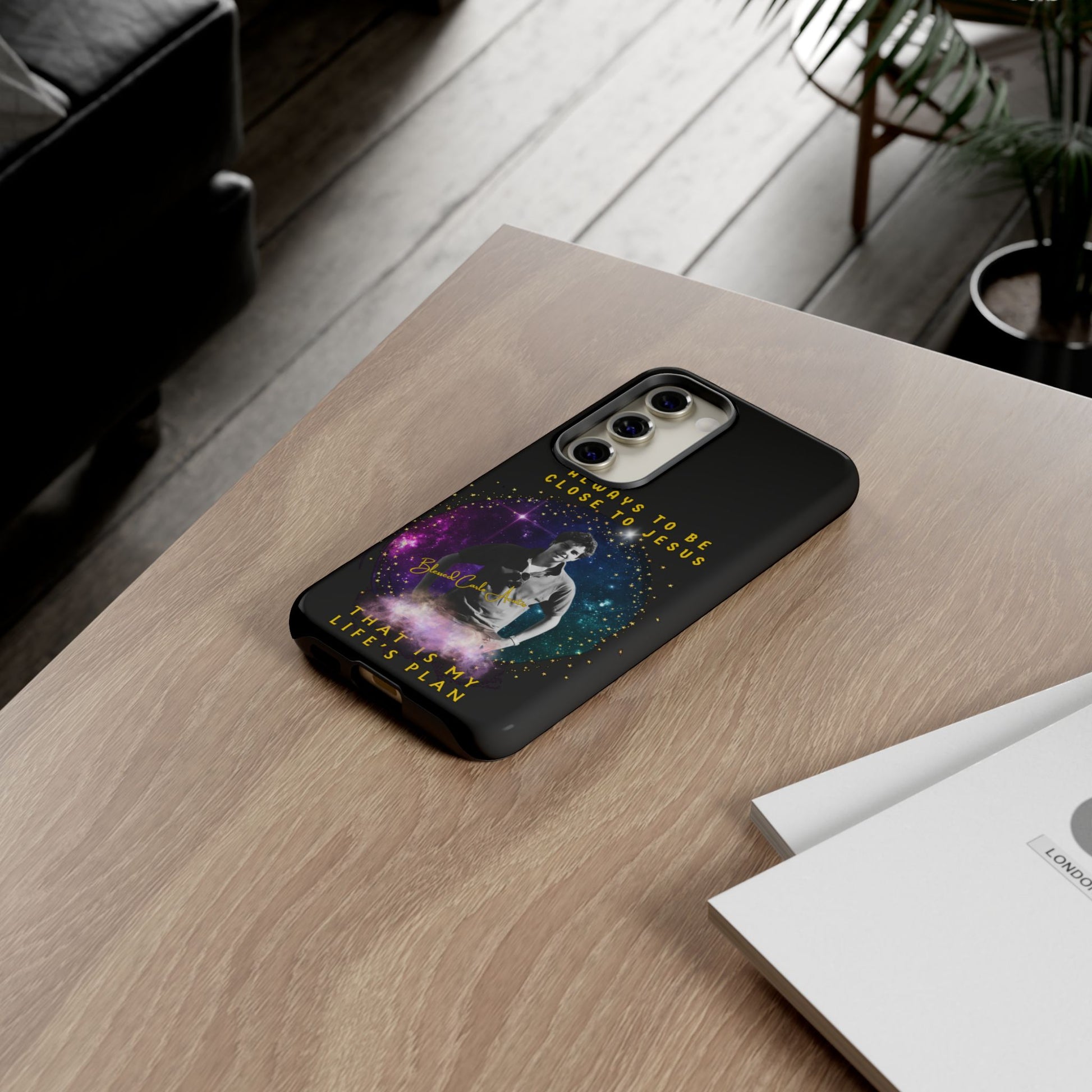 Blessed Carlo Acutis Tough Phone Cases Black