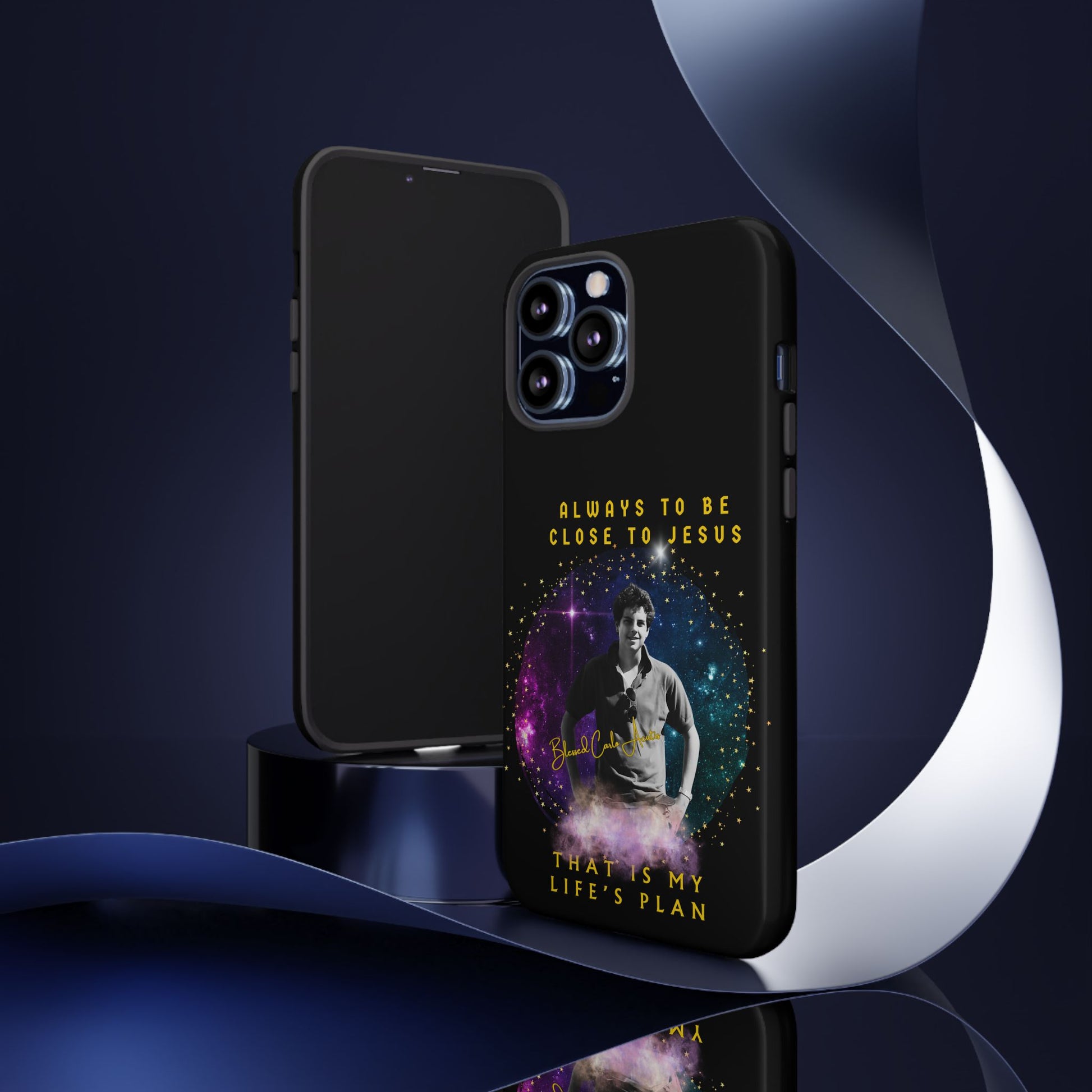 Blessed Carlo Acutis Tough Phone Cases Black