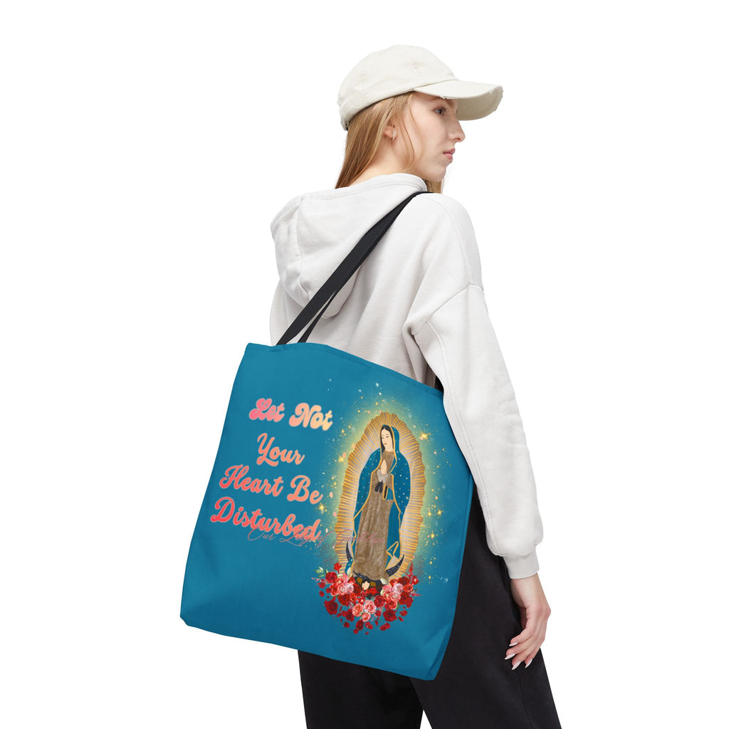 Our Lady of Guadalupe Radiant Tote Bag – "Let Not Your Heart Be Disturbed"