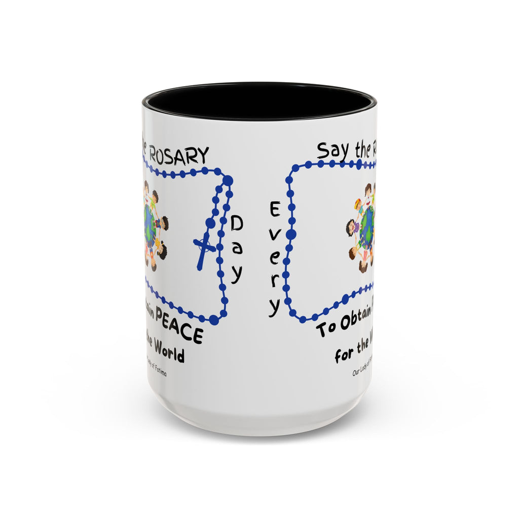 Our Lady of Fatima Rosary Kids Mug