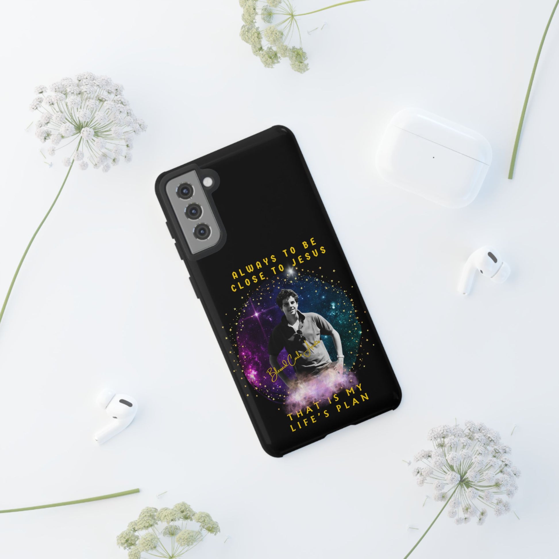 Blessed Carlo Acutis Tough Phone Cases Black