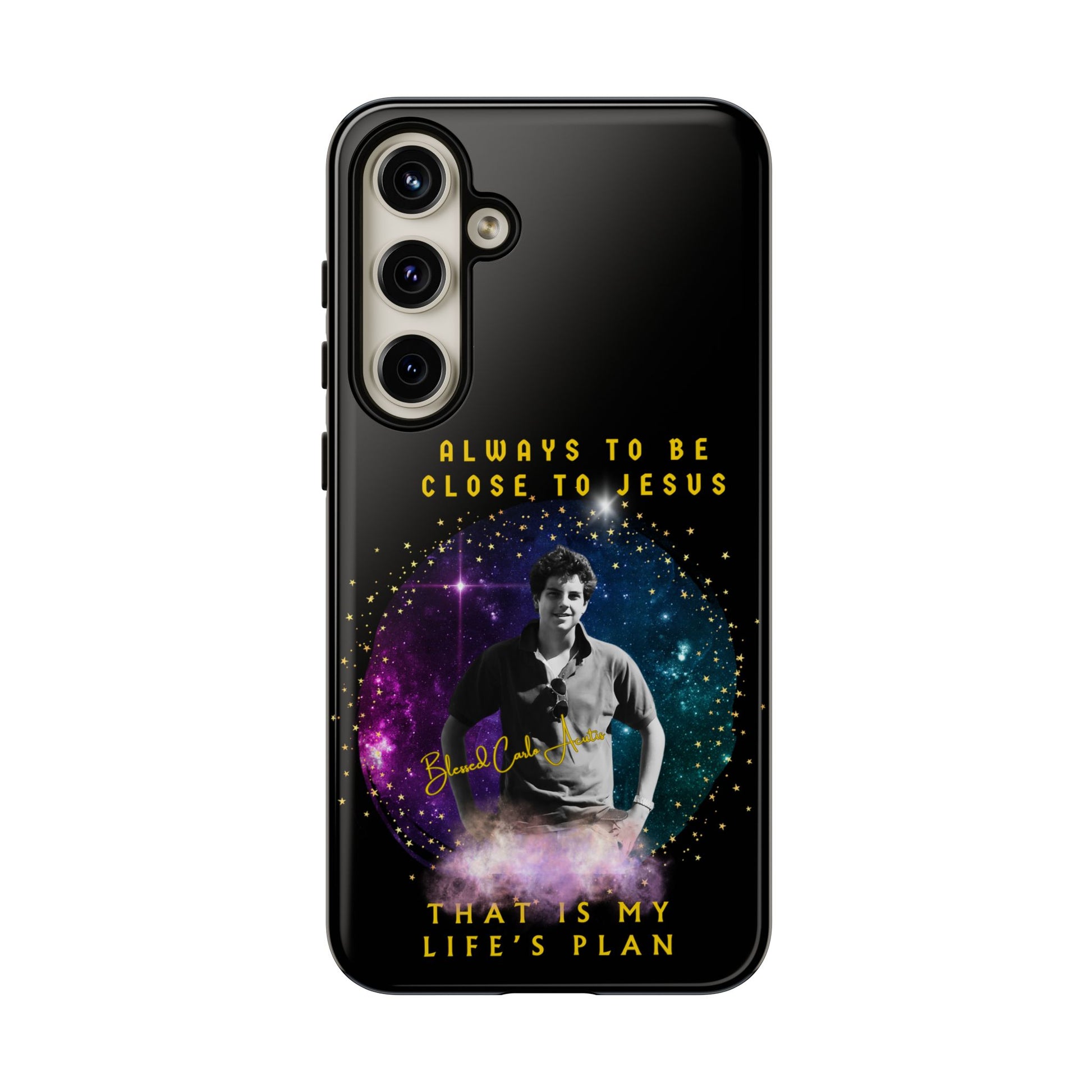 Blessed Carlo Acutis Tough Phone Cases Black