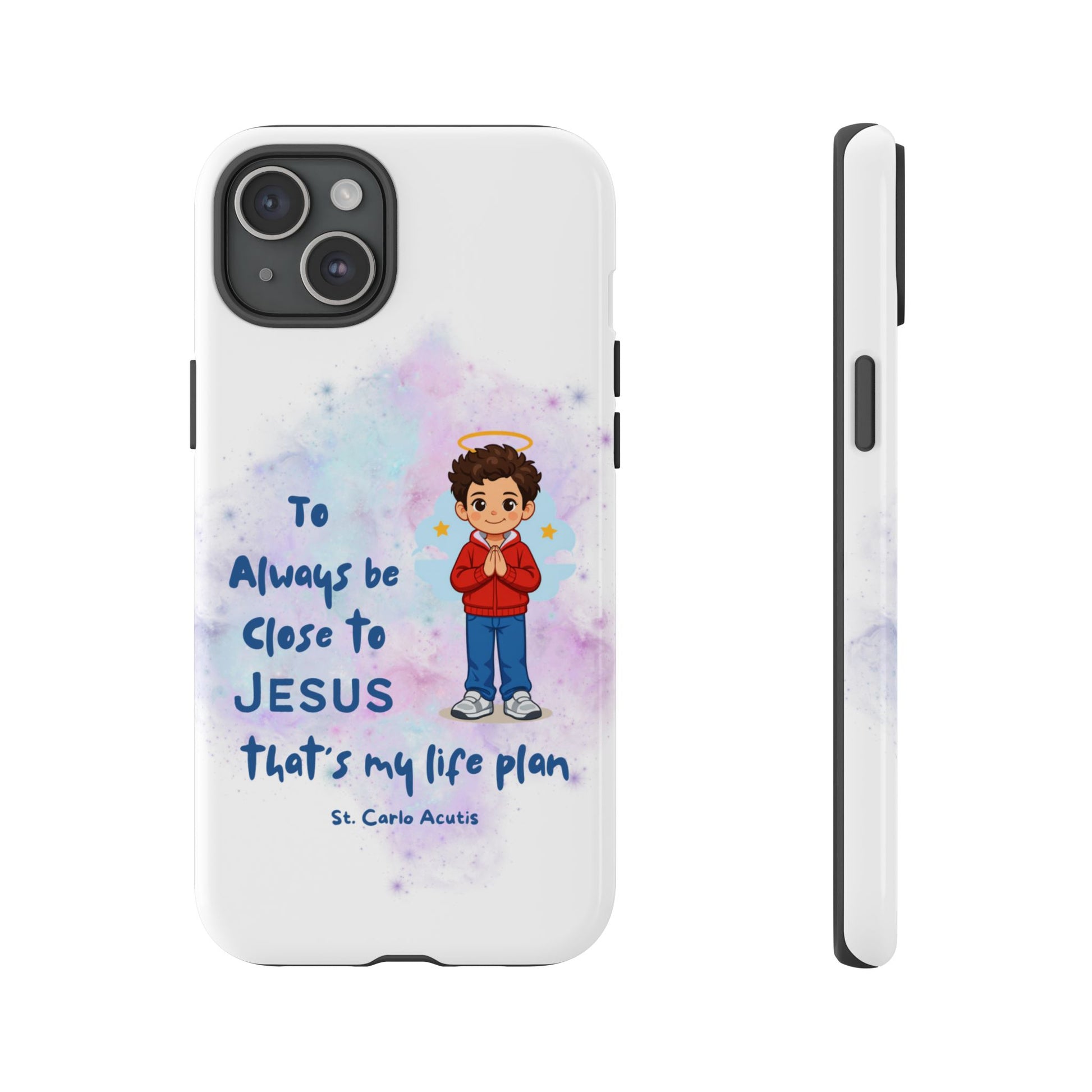 St. Carlo Acutis Kids/Teens 'Close to Jesus' Tough Phone Case