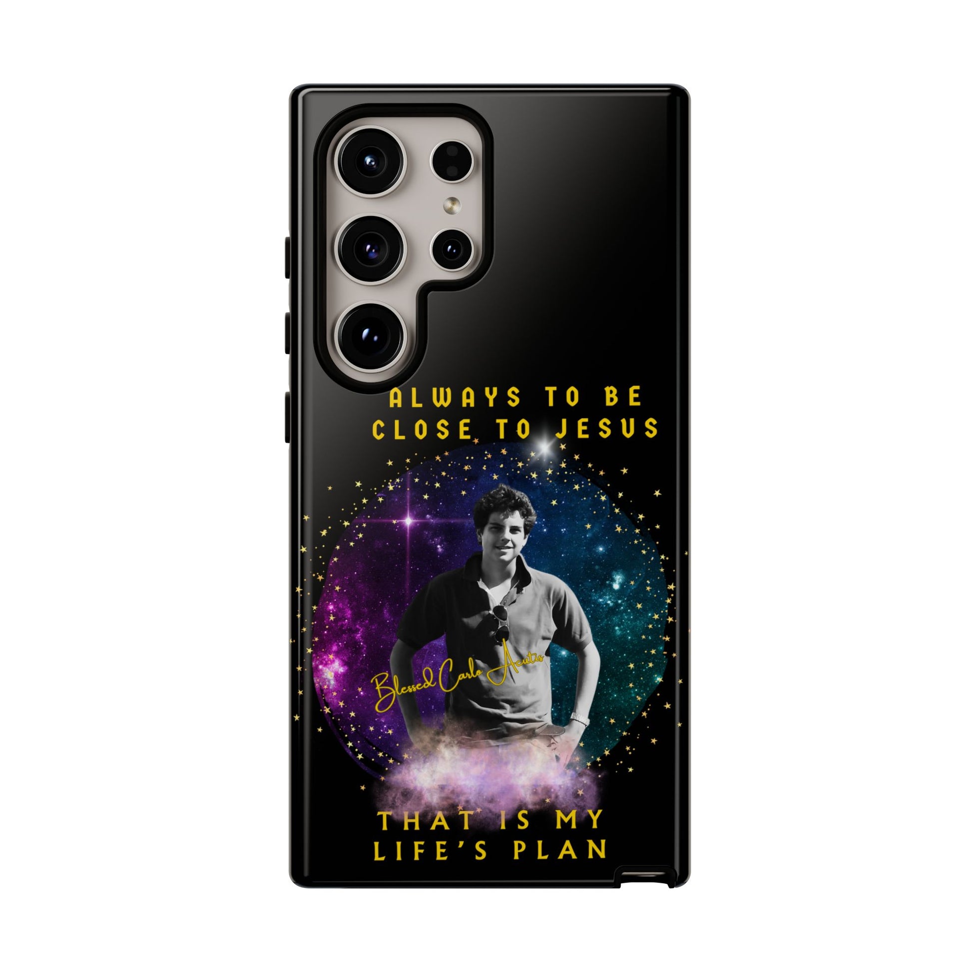 Blessed Carlo Acutis Tough Phone Cases Black