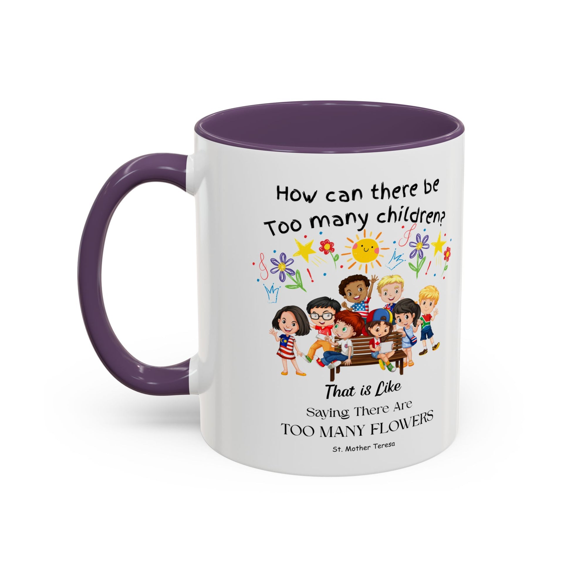 St. Mother Teresa  Flowers Kids Mug