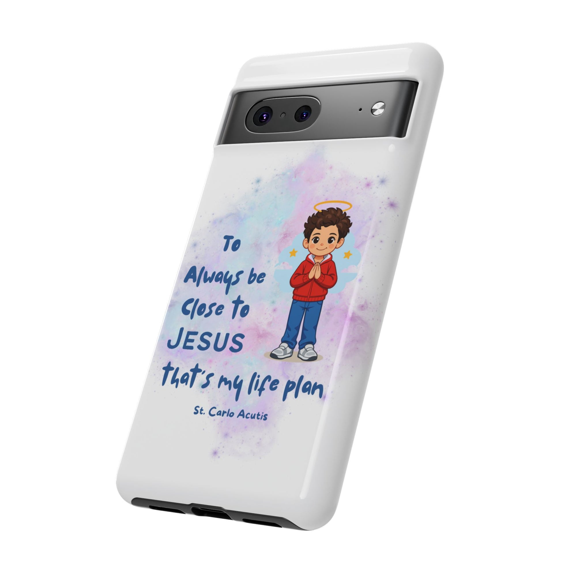 St. Carlo Acutis Kids/Teens 'Close to Jesus' Tough Phone Case