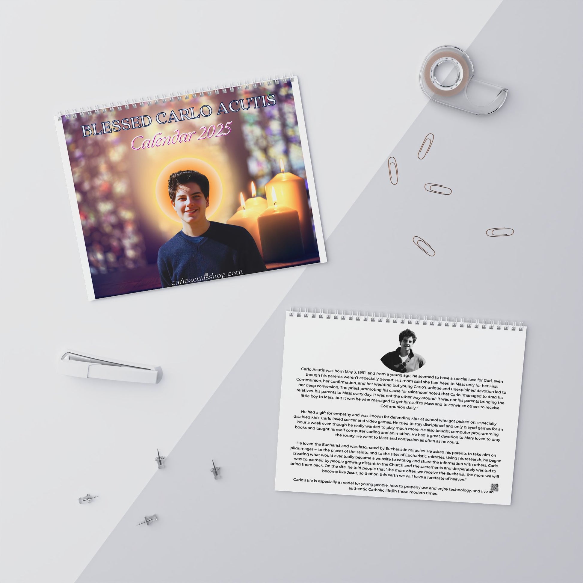 Blessed Carlo Acutis Quotes Calendar (2025)