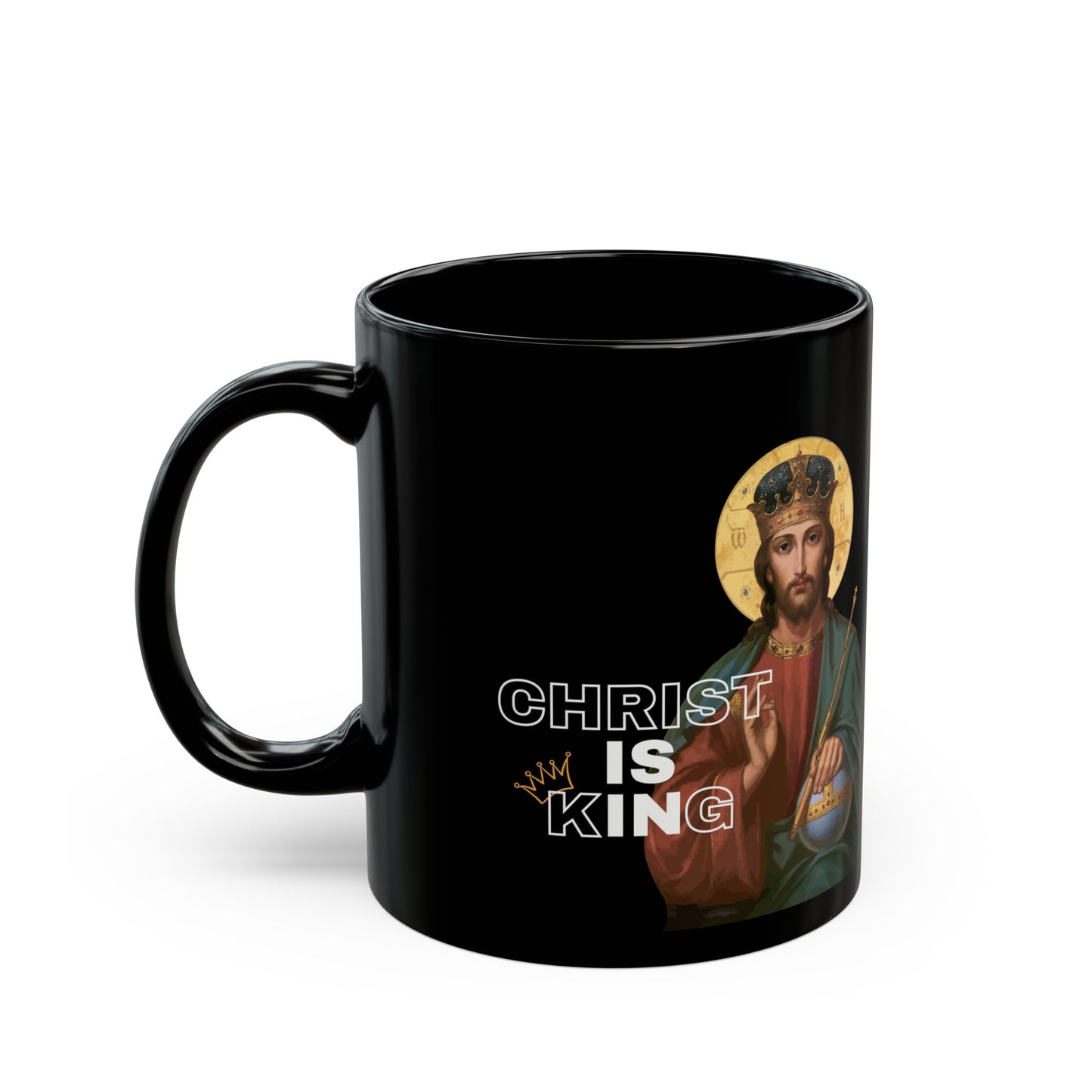 Christ Is King Black Mug (11oz, 15oz)