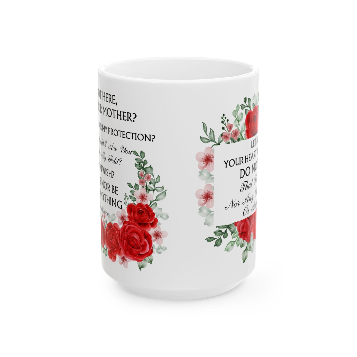 Our Lady of Guadalupe Floral Mug(11oz, 15oz)