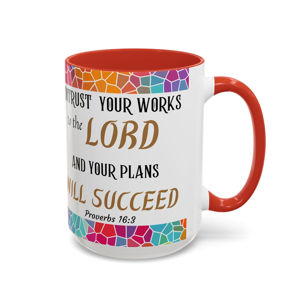 Proverbs 16:3 Entrust Your Works Mug (11oz, 15oz)