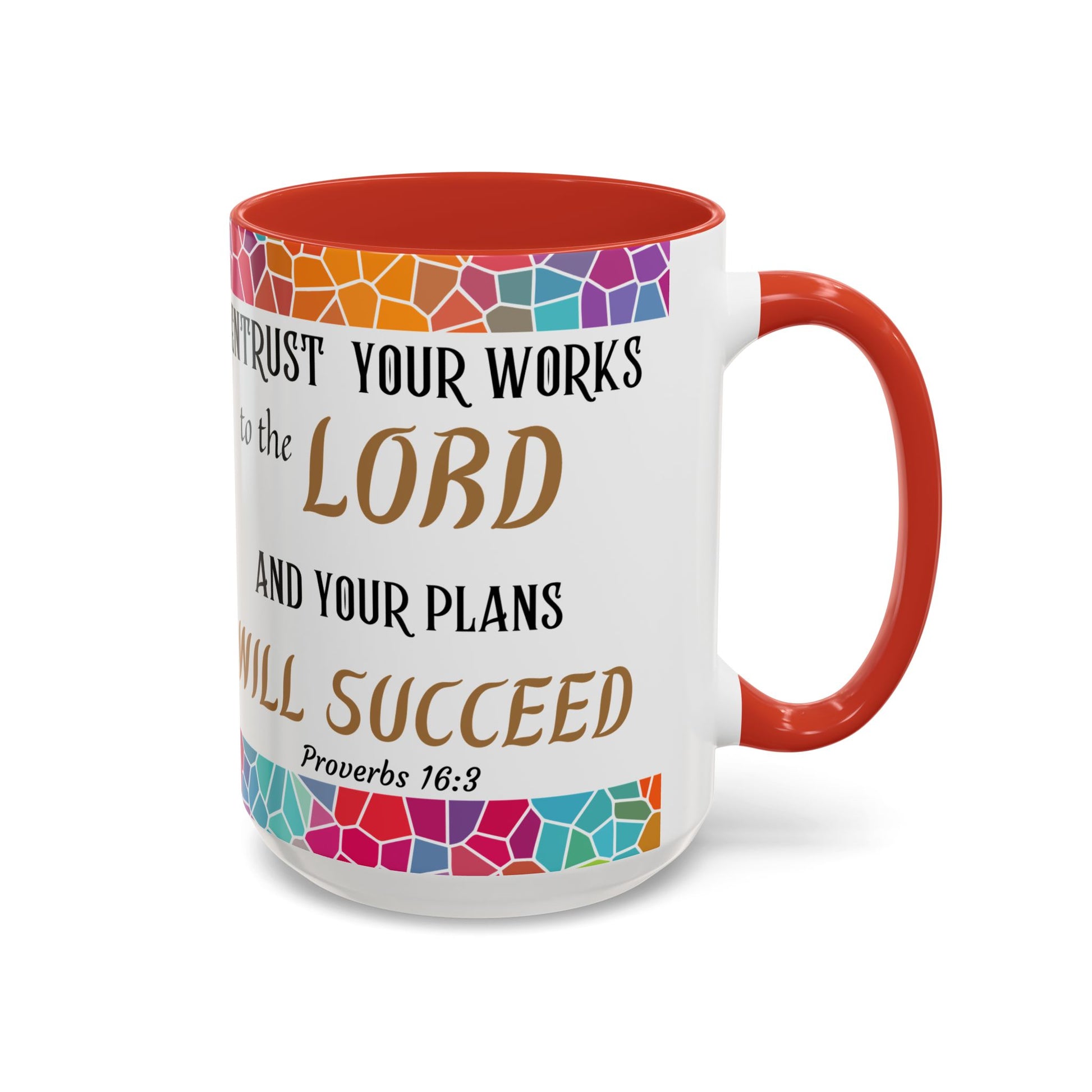 Proverbs 16:3 Entrust Your Works Mug (11oz, 15oz)
