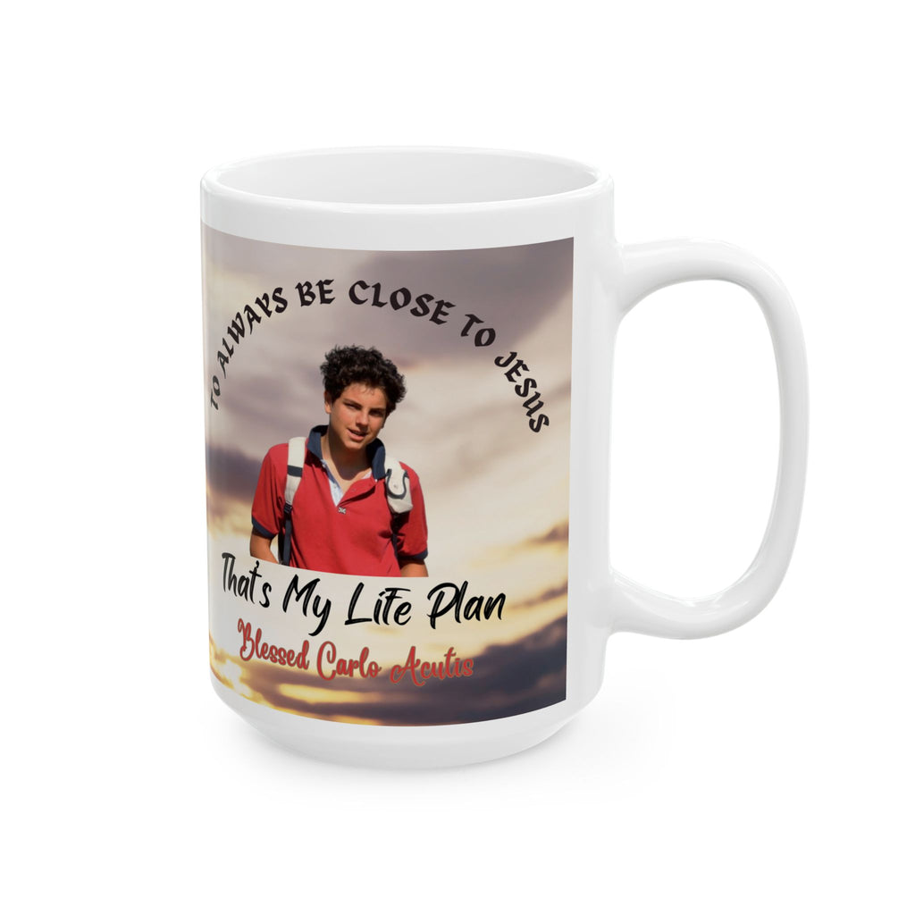 St. Carlo Acutis Close To Jesus Catholic Mug (11oz, 15oz)