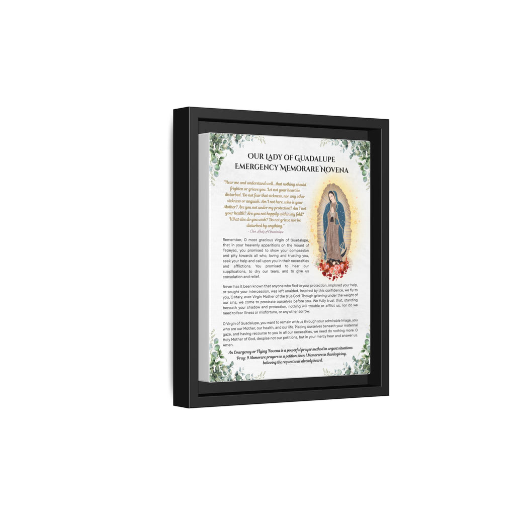 Our Lady of Guadalupe Emergency Memorare Novena, Framed (Multi-color)