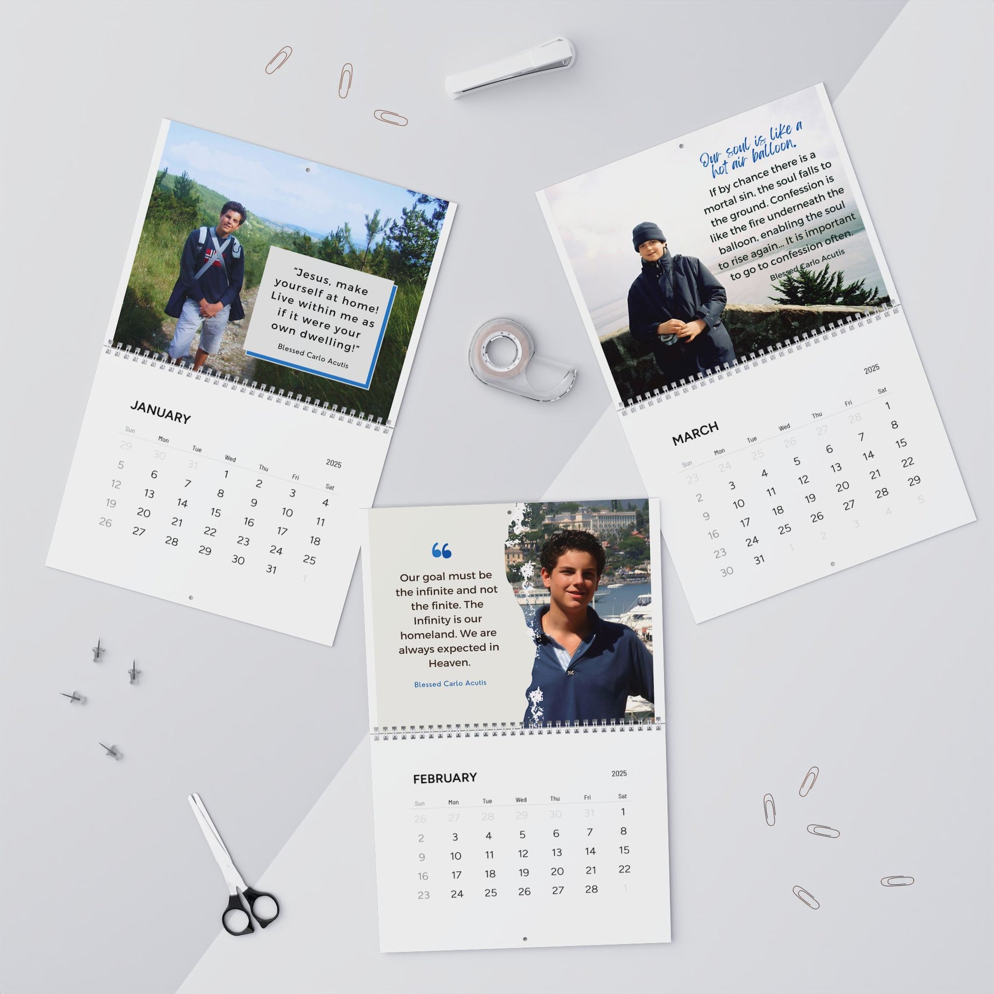 Blessed Carlo Acutis Quotes Calendar (2025)