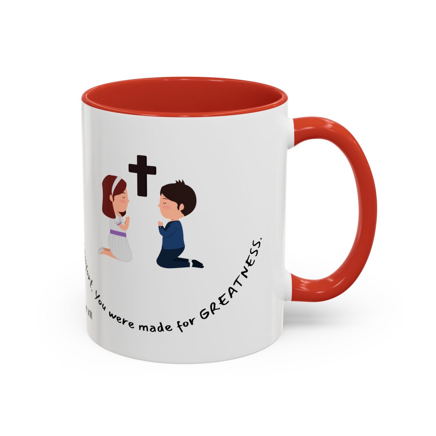 Pope Benedict XVI Made For Greatness Kids Catholic Mug (11oz, 15oz)