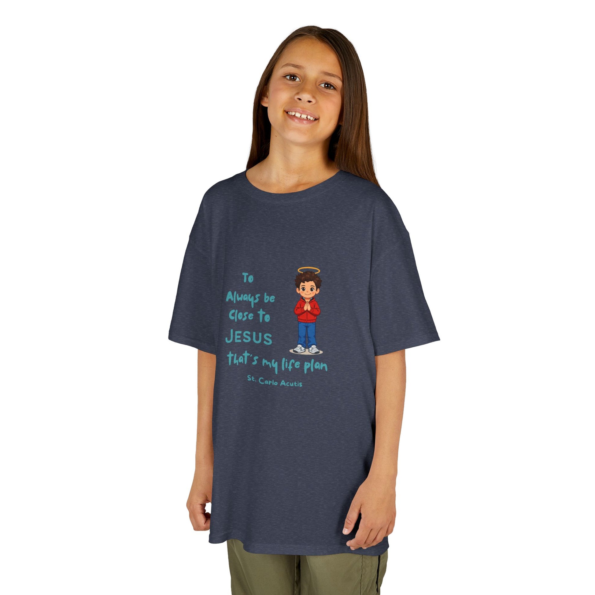 St. Carlo Acutis Kids 'Close to Jesus' Tee