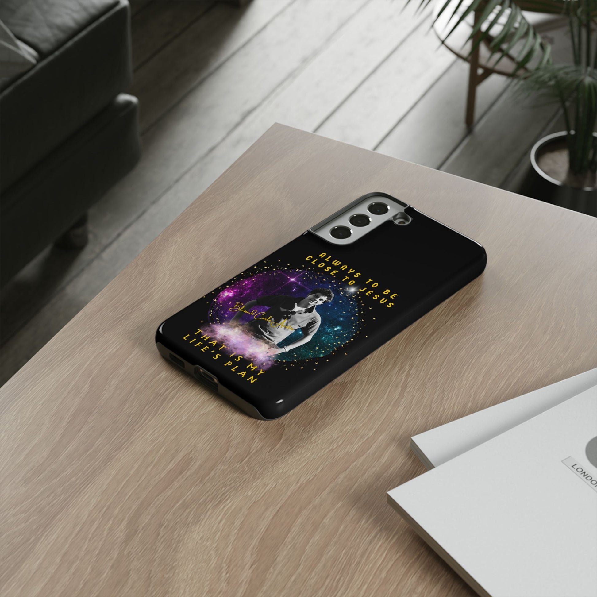Blessed Carlo Acutis Tough Phone Cases Black