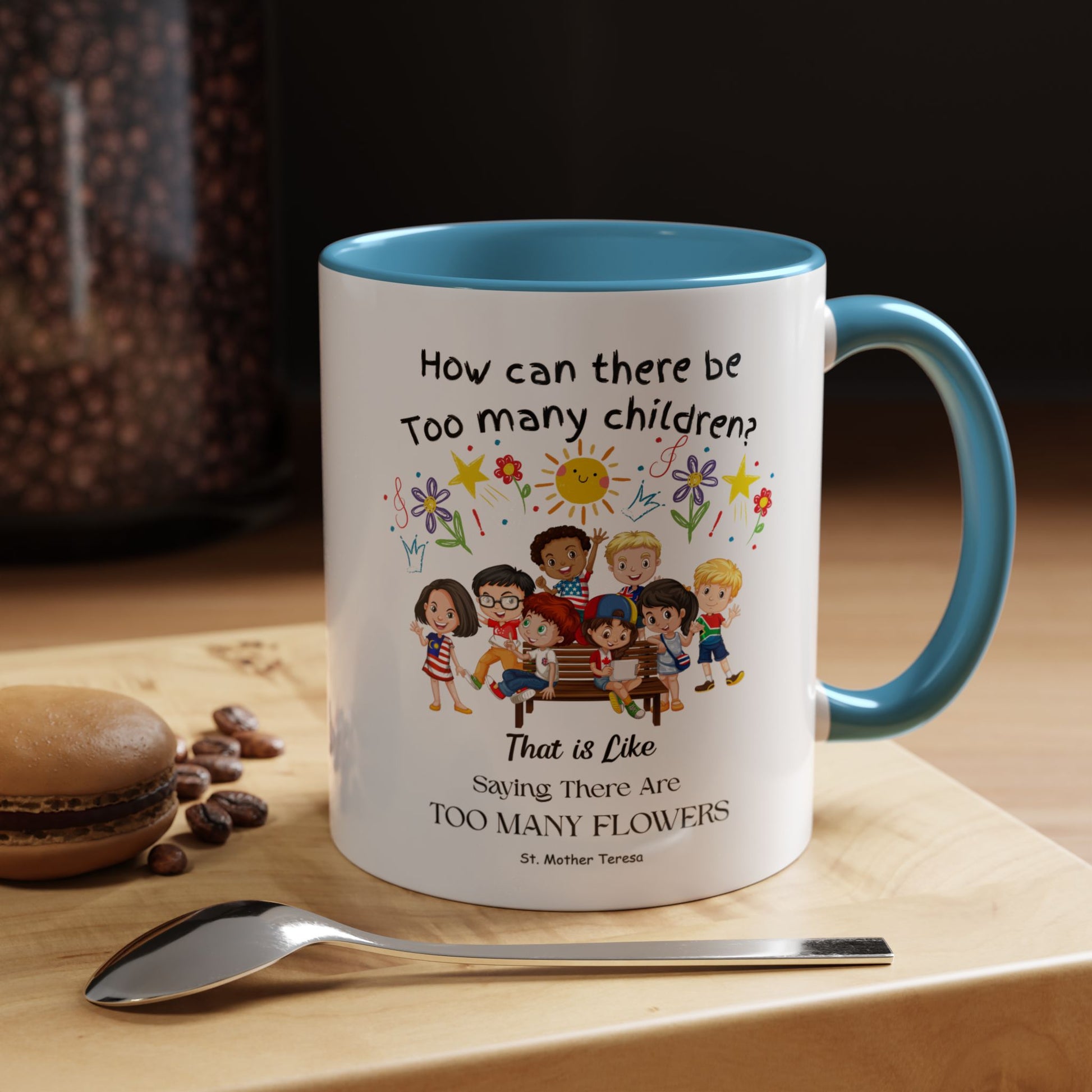 St. Mother Teresa  Flowers Kids Mug