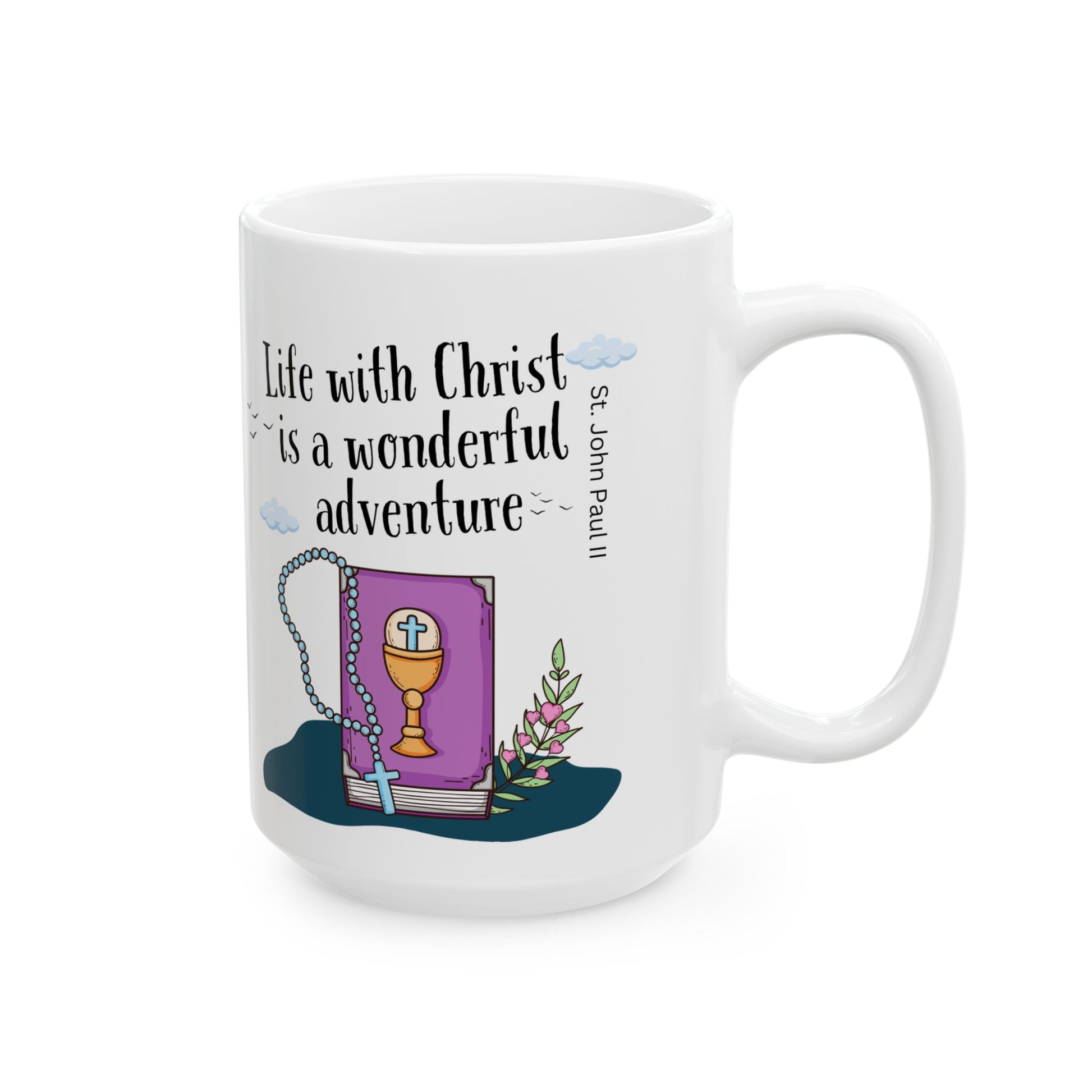 St. John Paul II Life With Christ Catholic Mug (11oz, 15oz)