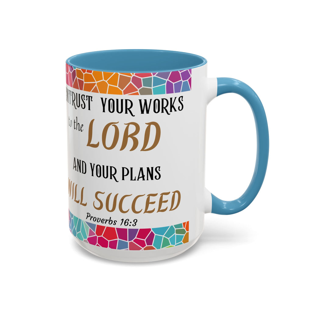 Proverbs 16:3 Entrust Your Works Mug (11oz, 15oz)