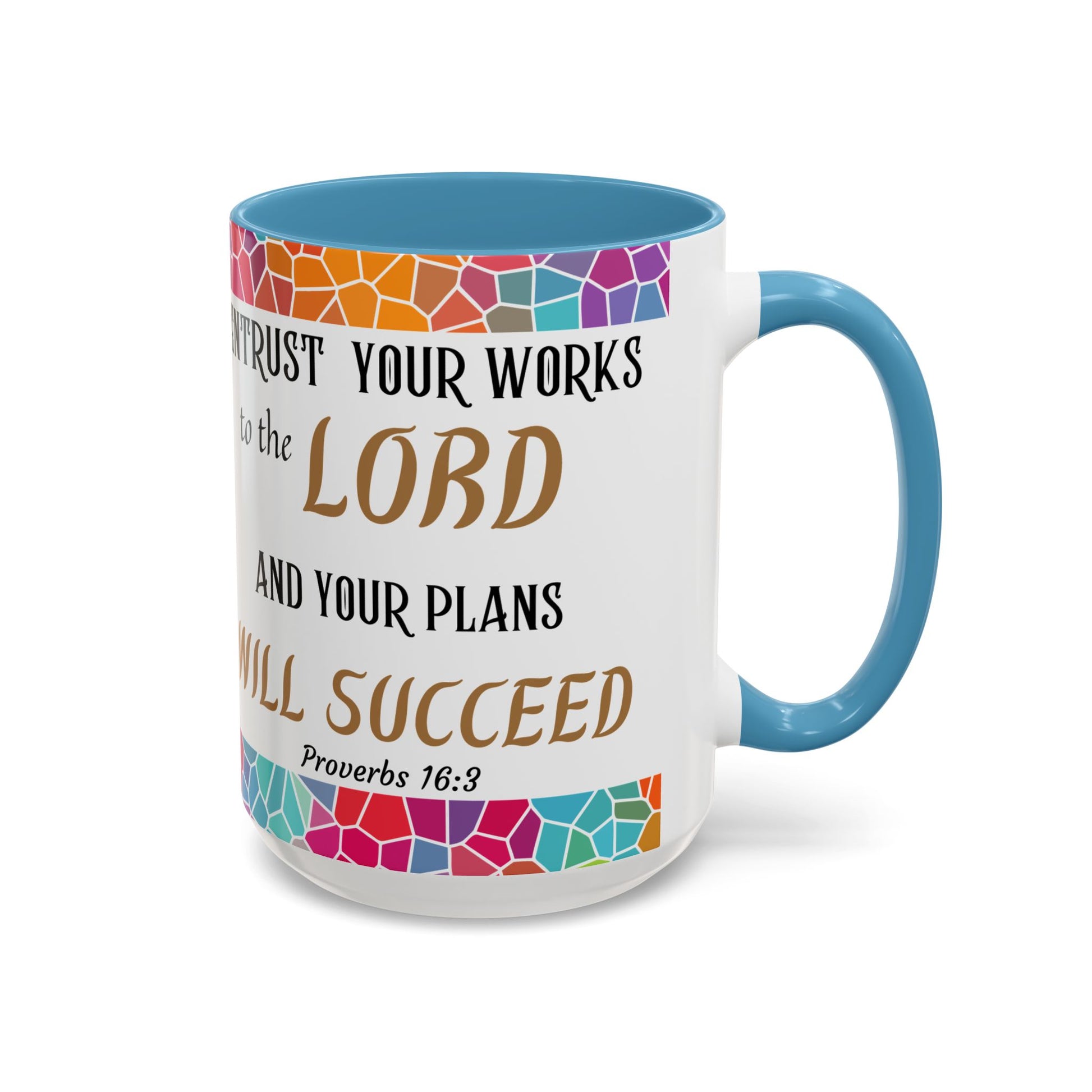 Proverbs 16:3 Entrust Your Works Mug (11oz, 15oz)