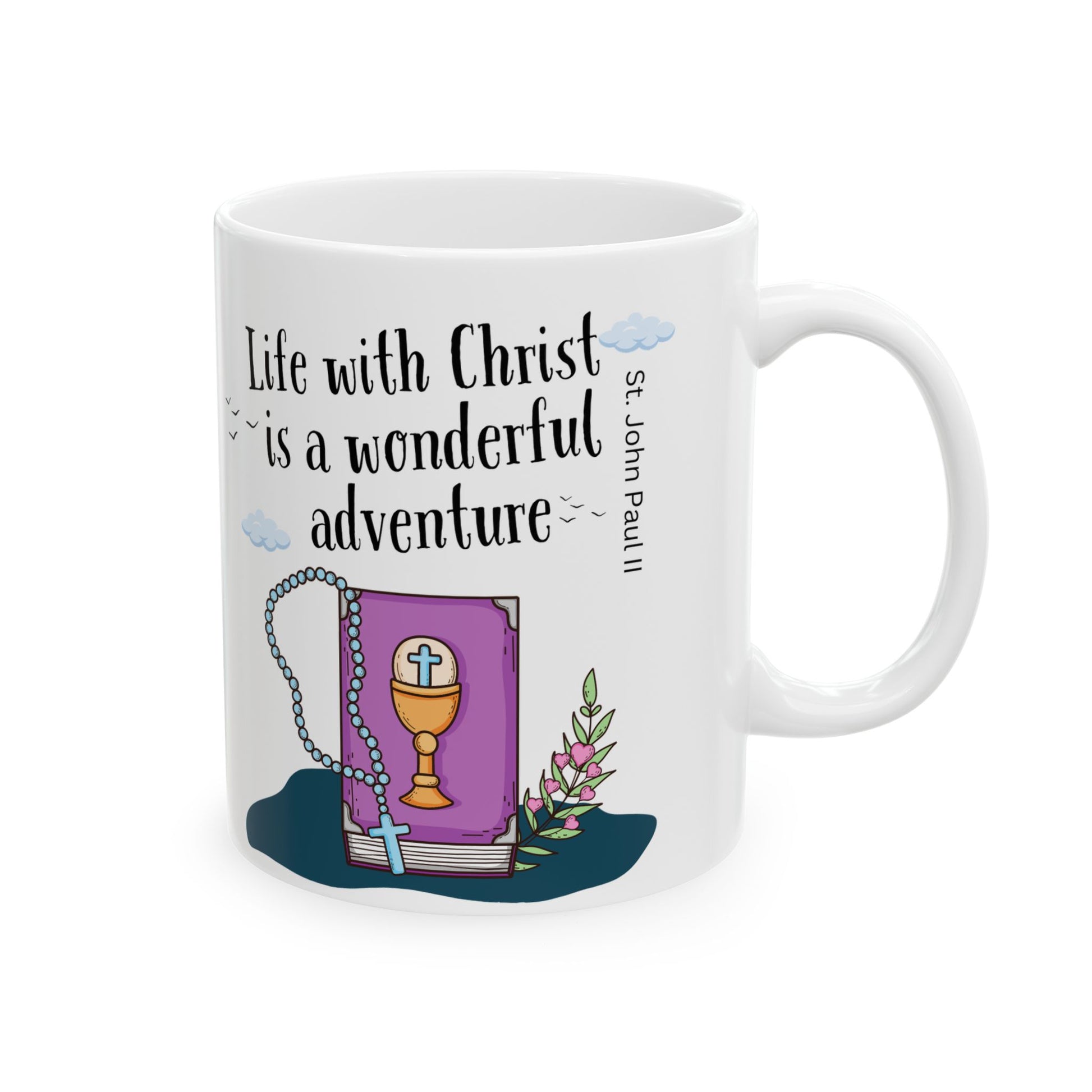 St. John Paul II Life With Christ Catholic Mug (11oz, 15oz)