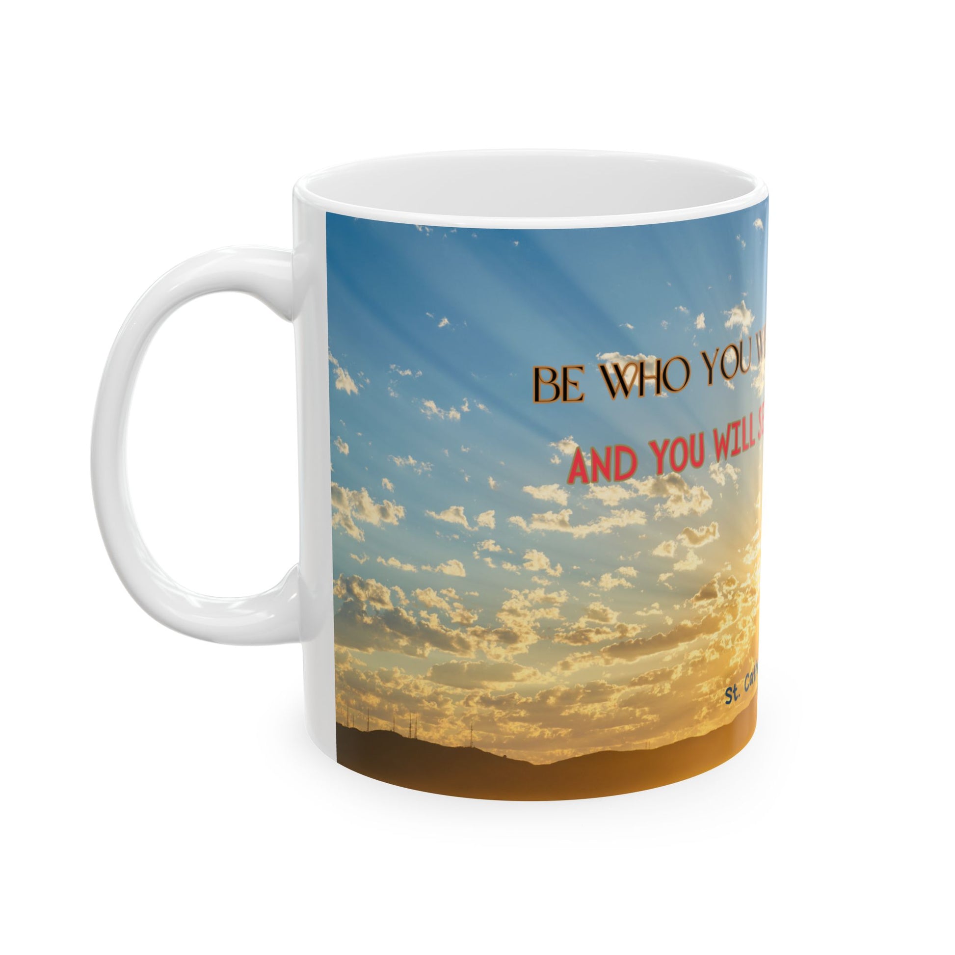 St. Catherine of Siena World on Fire Catholic Mug (11oz, 15oz)