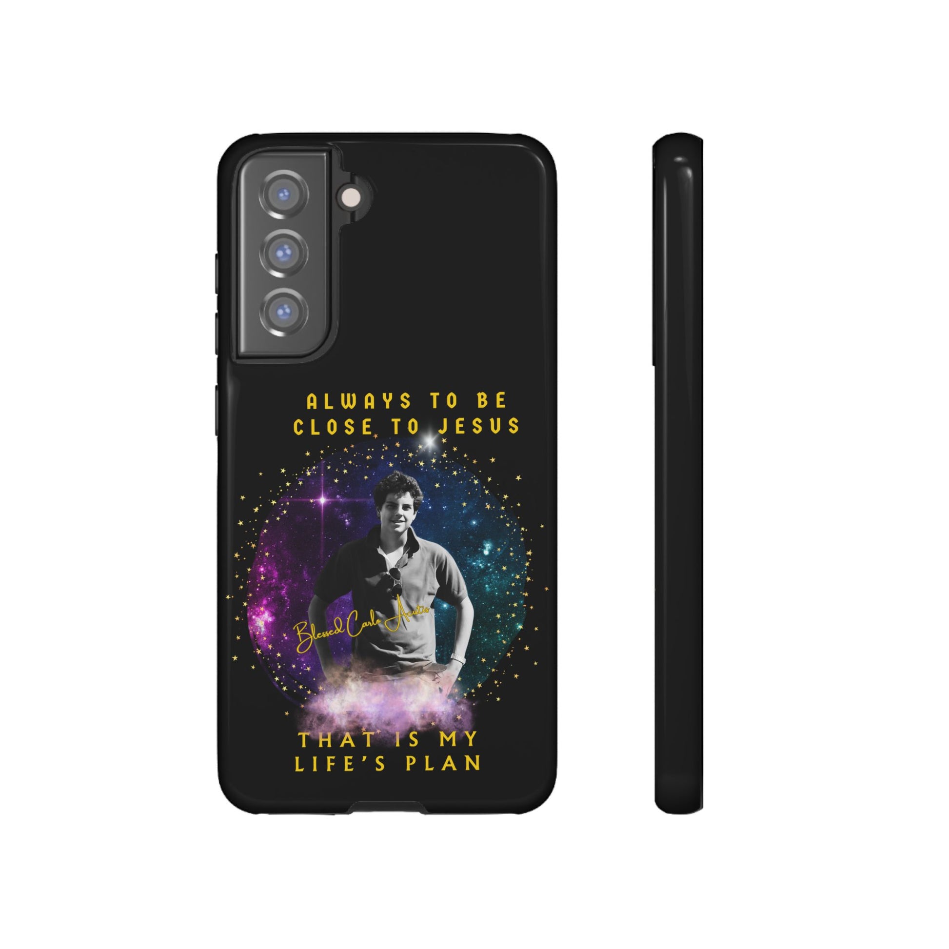 Blessed Carlo Acutis Tough Phone Cases Black