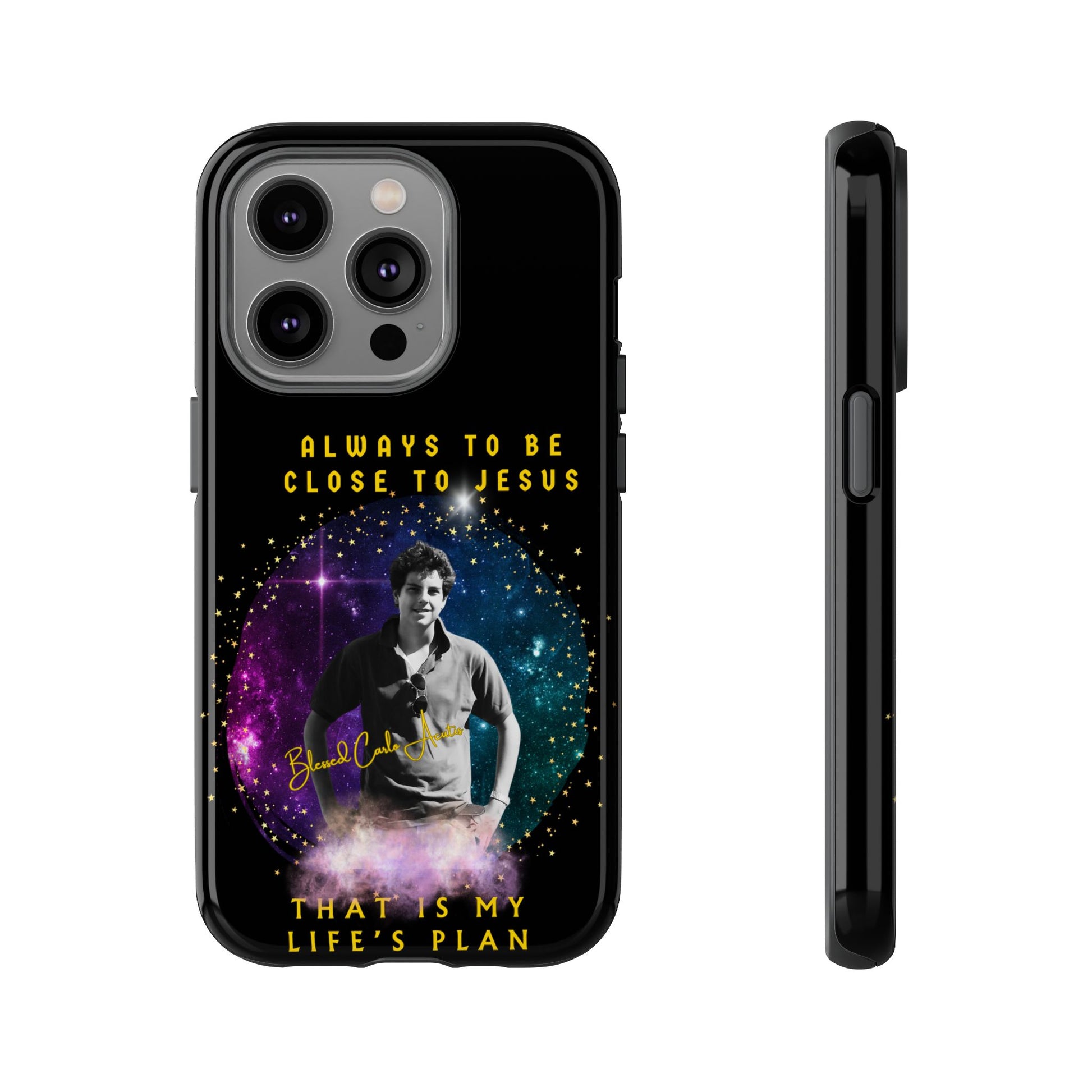 Blessed Carlo Acutis Tough Phone Cases Black
