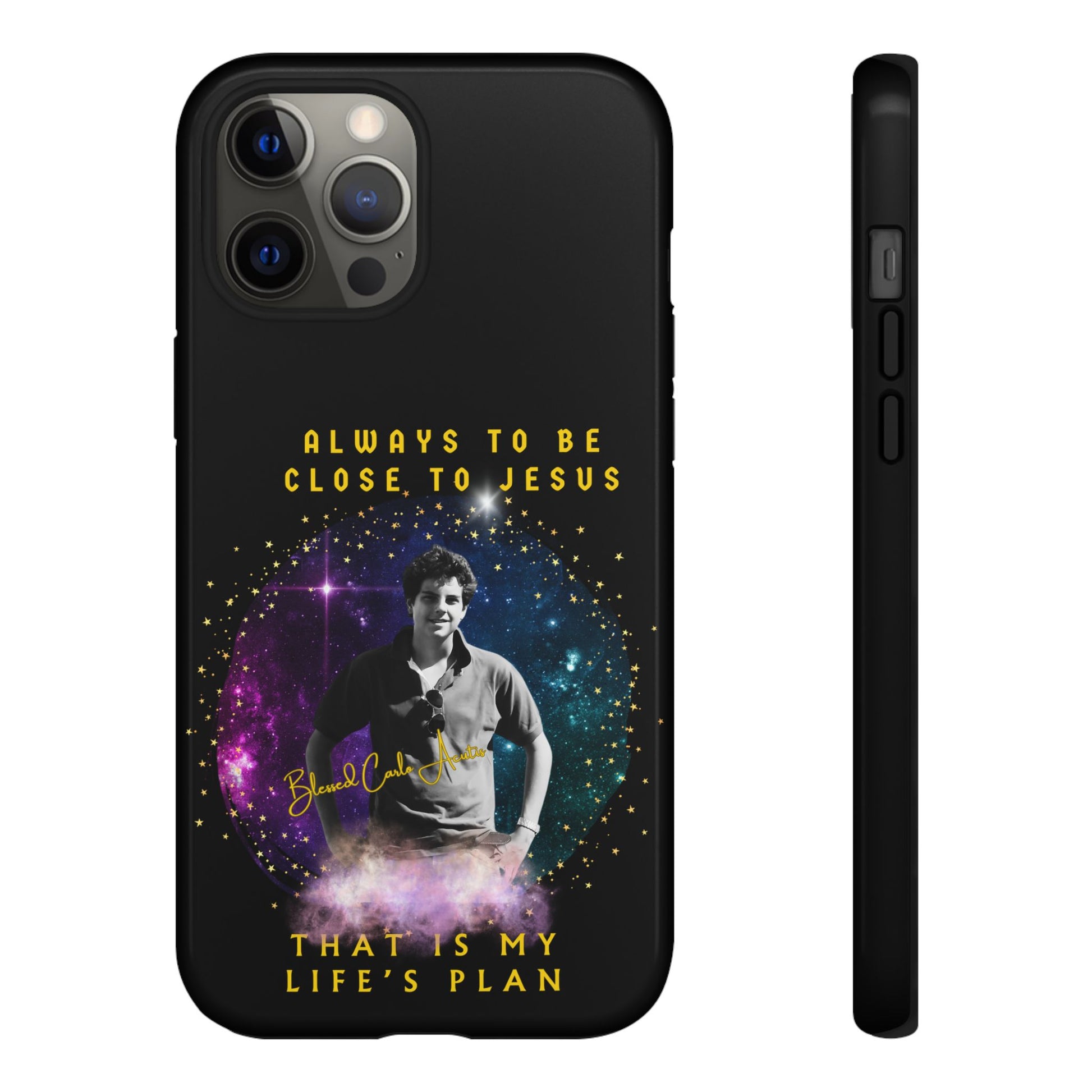 Blessed Carlo Acutis Tough Phone Cases Black