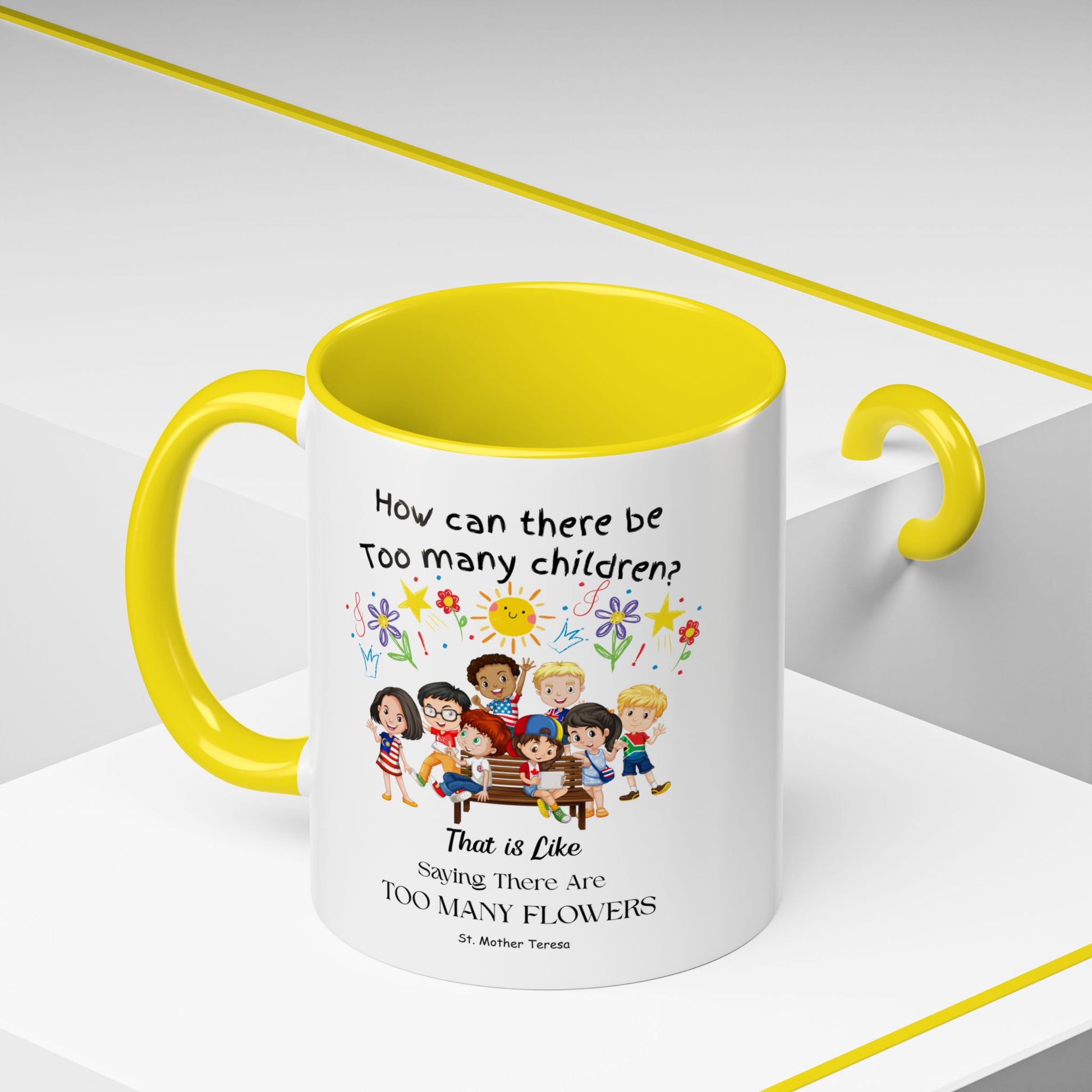 St. Mother Teresa  Flowers Kids Mug